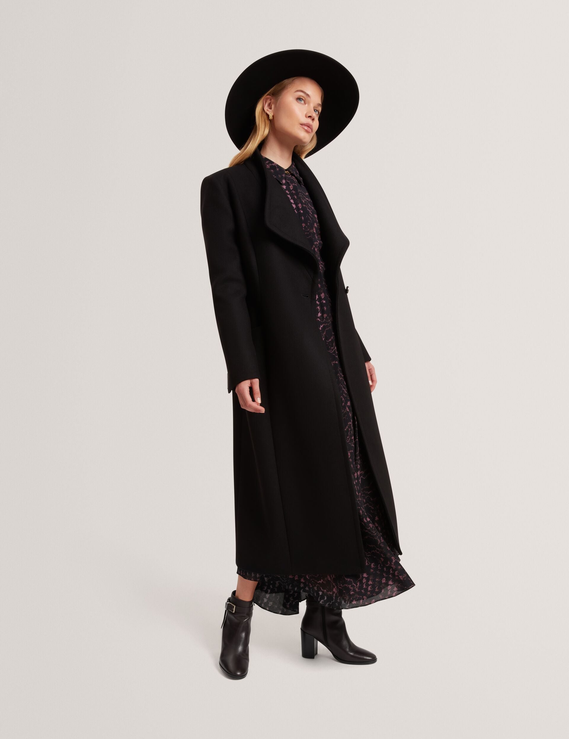 Women|Sale MINDEE Wool Rich Hourglass Longline Wrap Coat - Ted Baker
