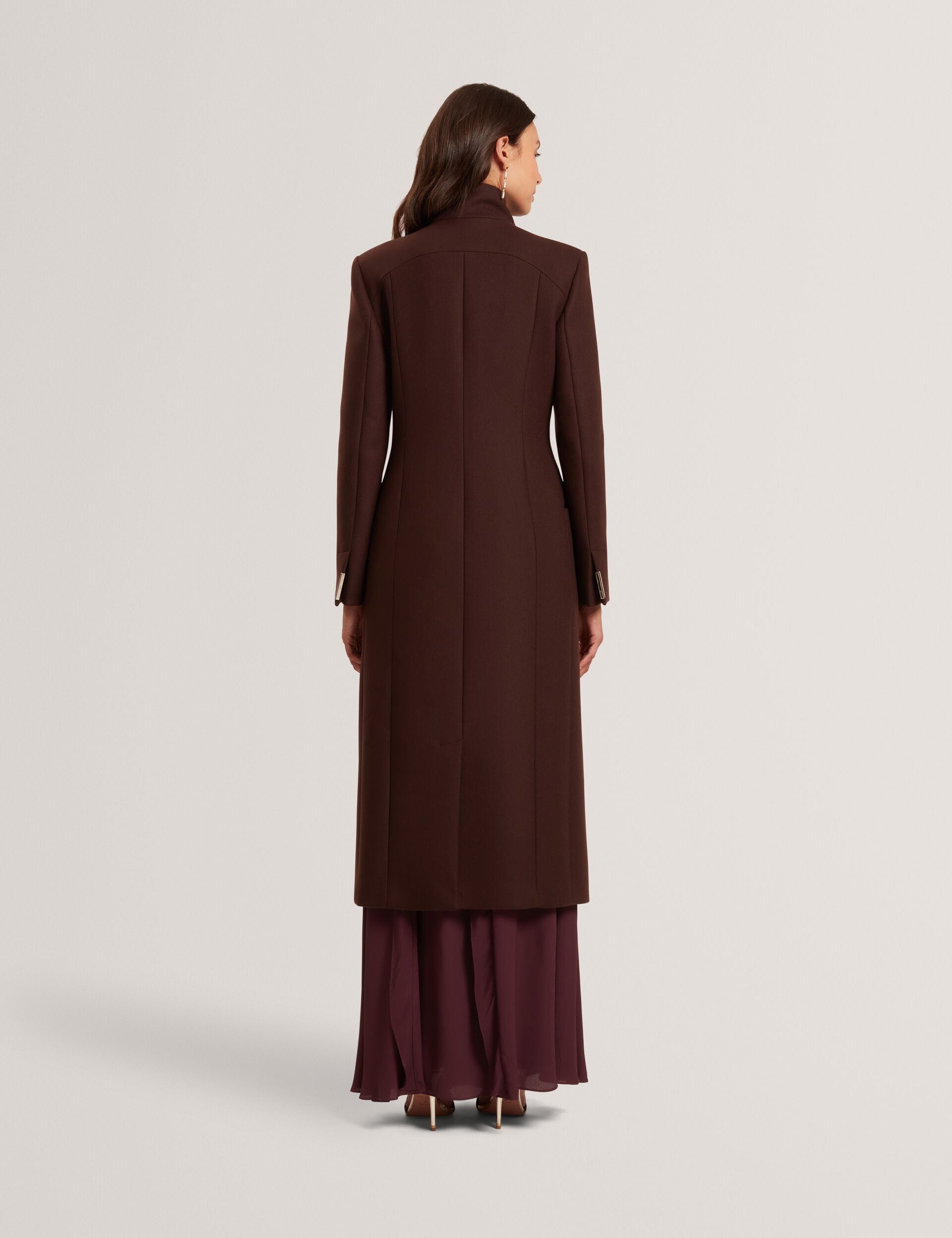 Women|Sale MINDEE Wool Rich Hourglass Longline Wrap Coat - Ted Baker