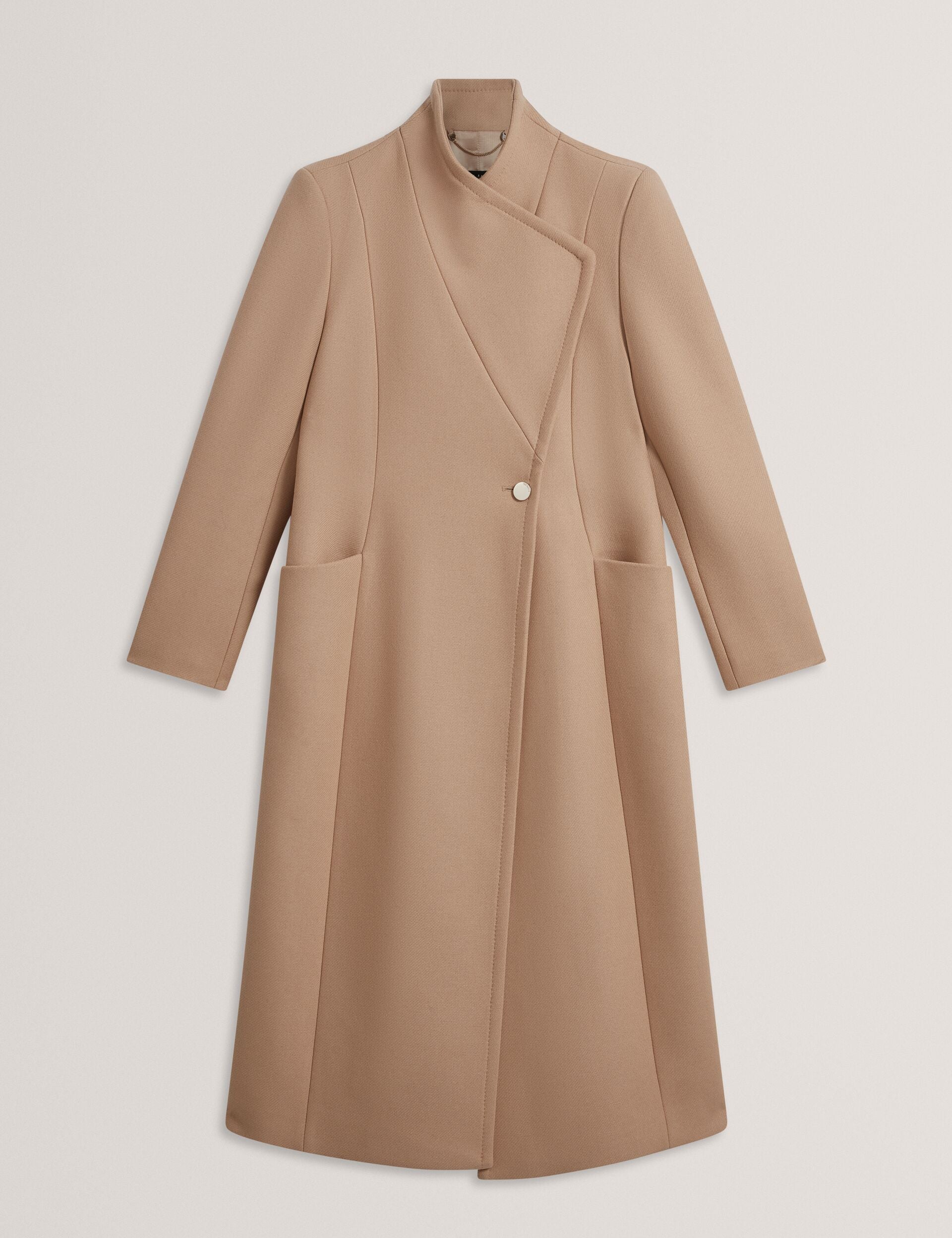 Women|Sale MINDEE Wool Rich Hourglass Longline Wrap Coat - Ted Baker