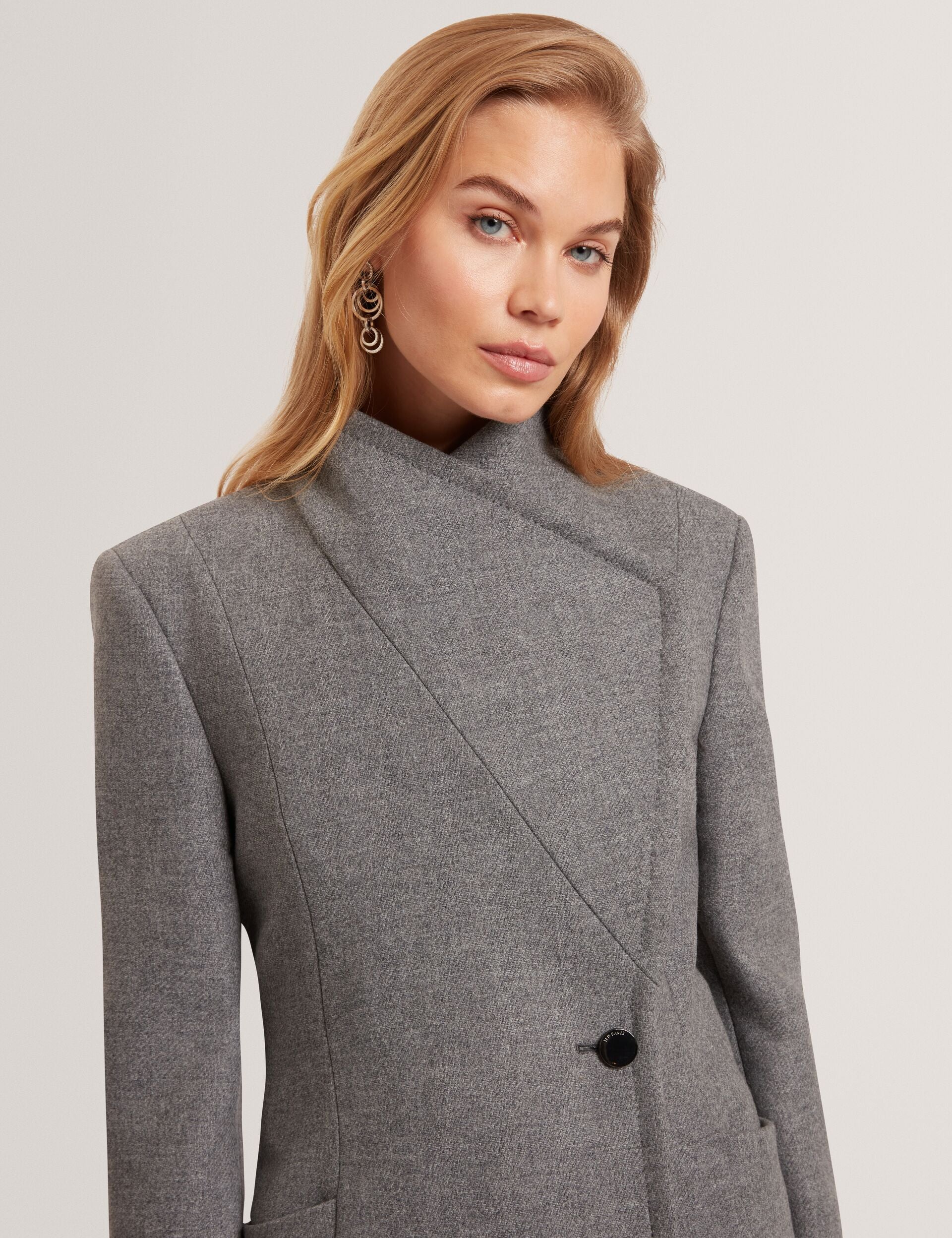 Women|Sale EVIGNA Wool Rich Hourglass Short Wrap Coat - Ted Baker