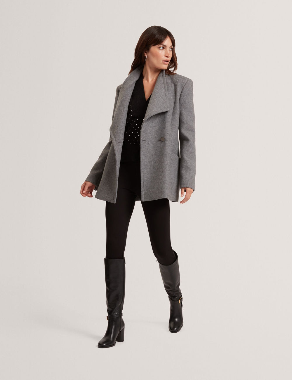 Women|Sale EVIGNA Wool Rich Hourglass Short Wrap Coat - Ted Baker