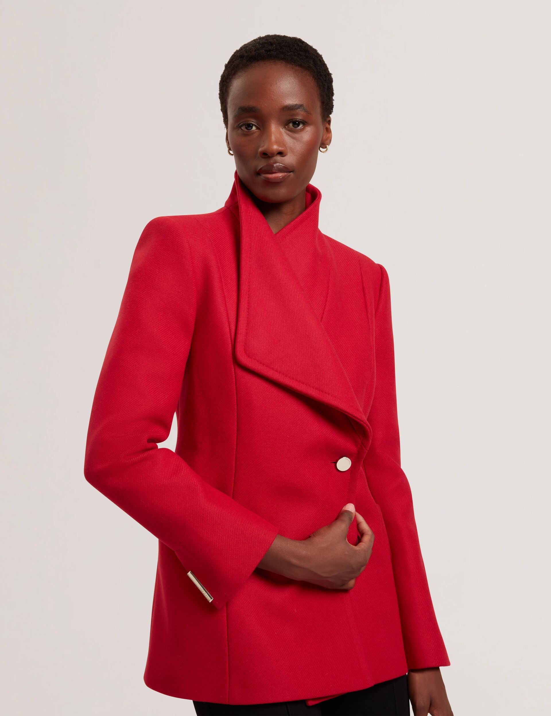 Women|Sale EVIGNA Wool Rich Hourglass Short Wrap Coat - Ted Baker