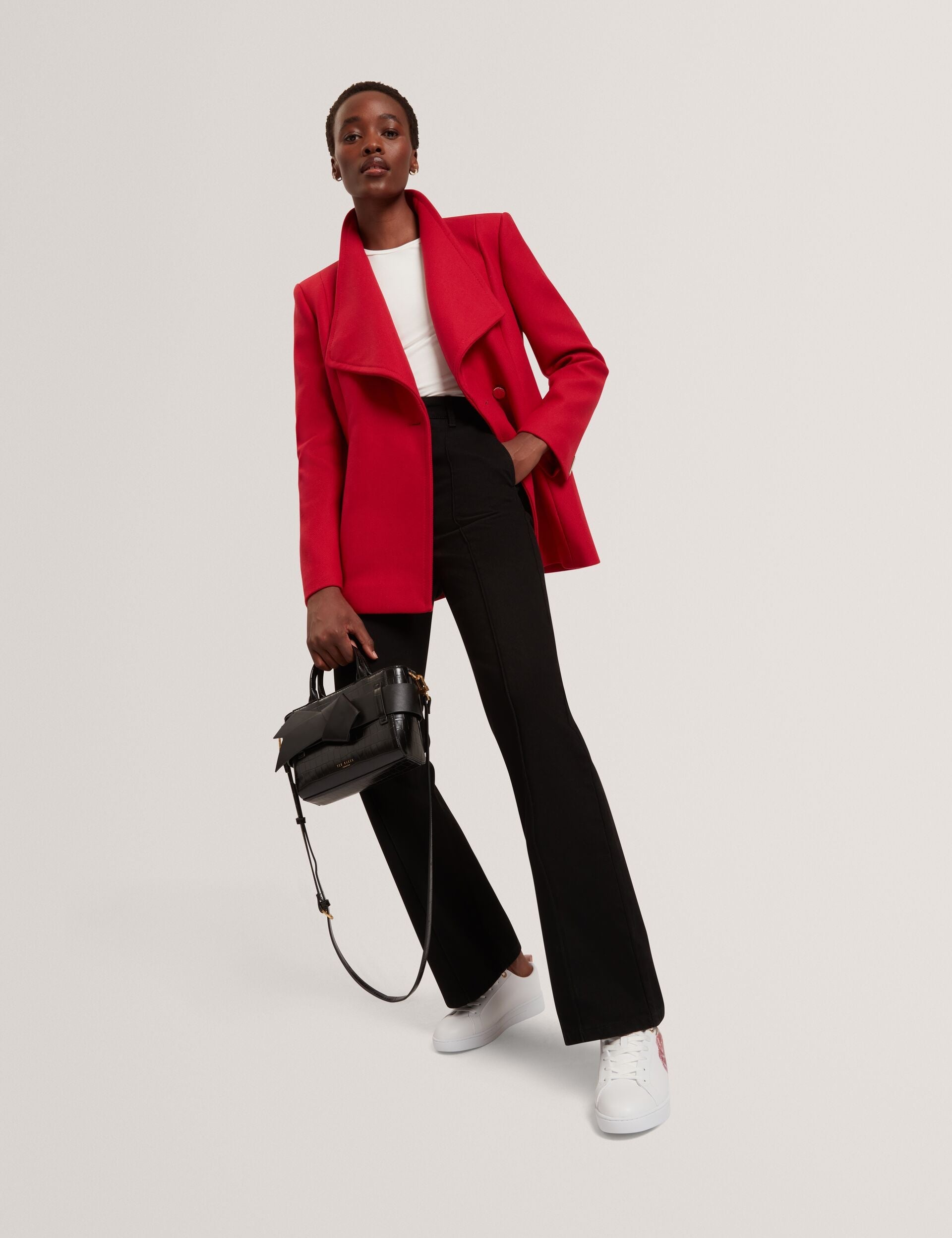 Women|Sale EVIGNA Wool Rich Hourglass Short Wrap Coat - Ted Baker