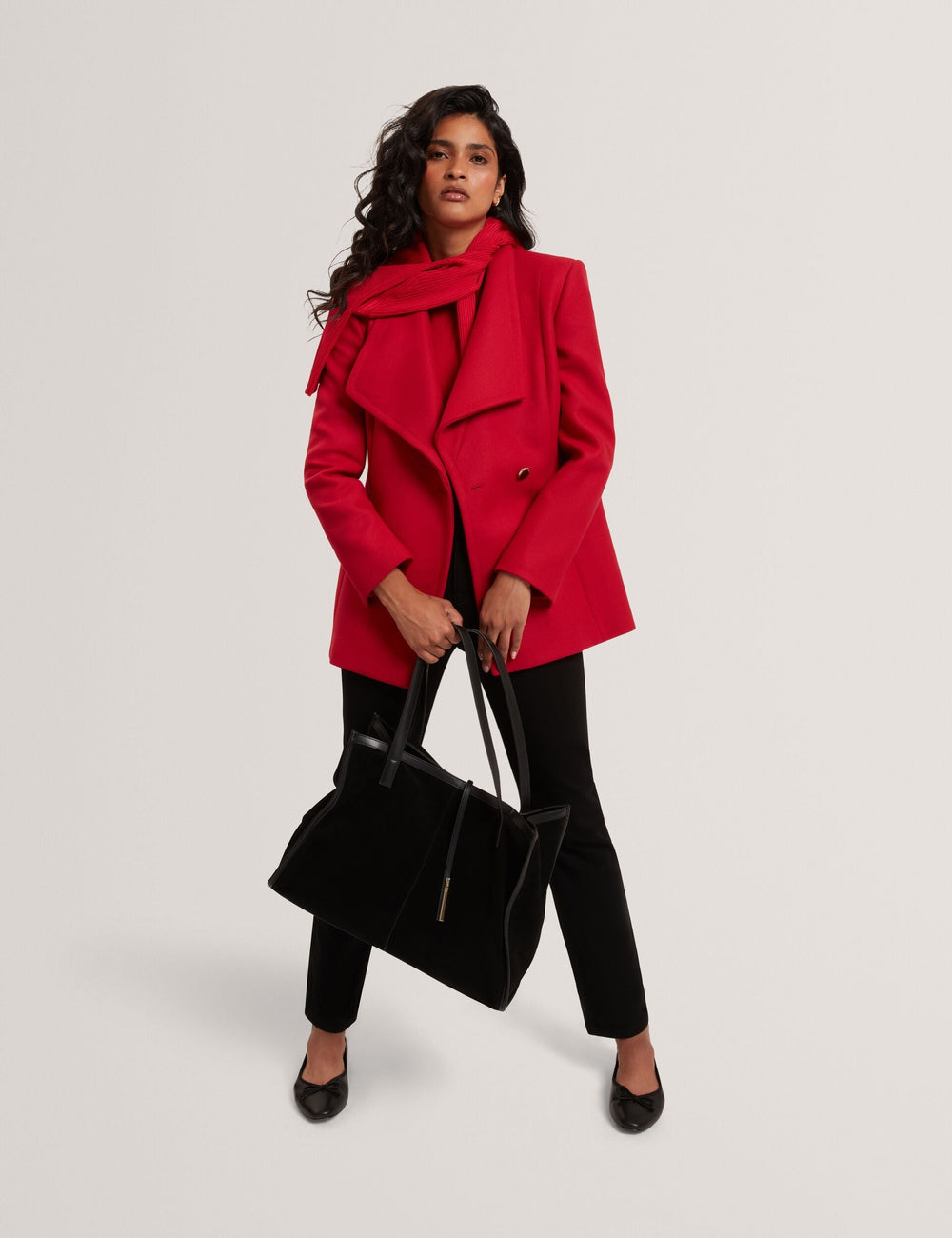 Women|Sale EVIGNA Wool Rich Hourglass Short Wrap Coat - Ted Baker