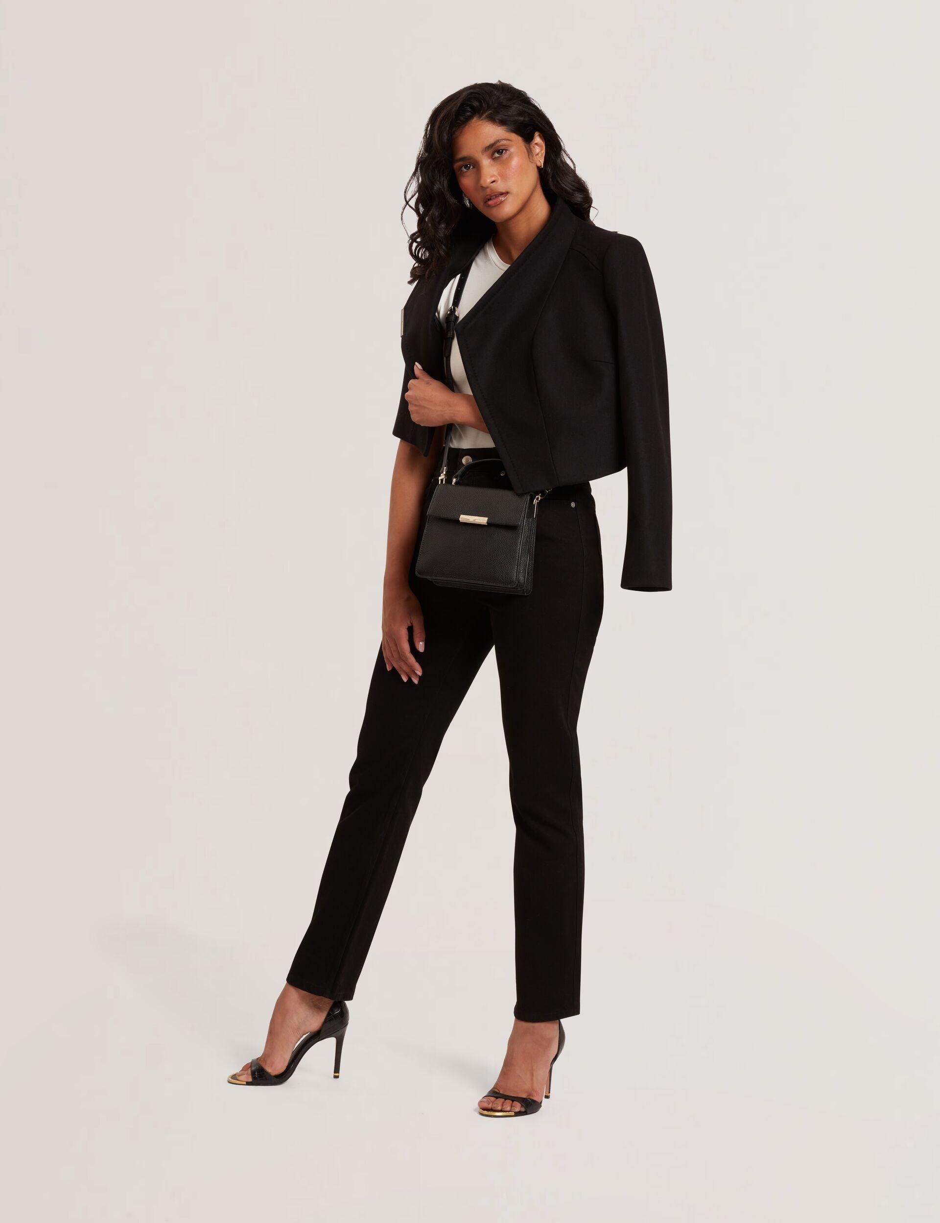 Women|Sale ROSECEE Tailored Cropped Wool Wrap Jacket - Ted Baker
