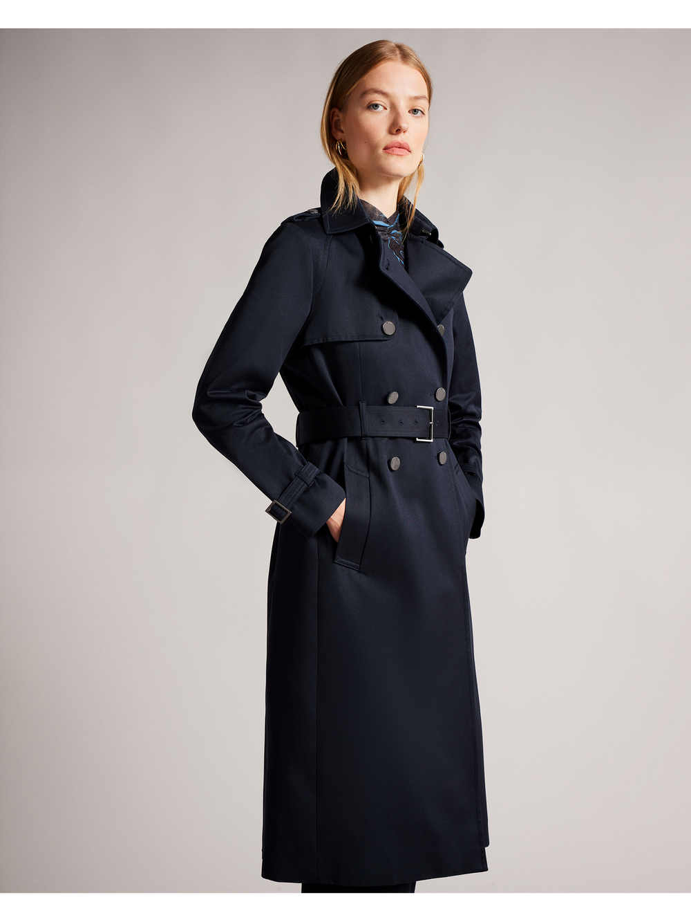 Women ROBBII - Lightweight Showerproof Belted Trench Coat - Ted Baker