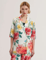 Women NYMPHA - Floral Short Sleeve Oversized Blazer - Ted Baker