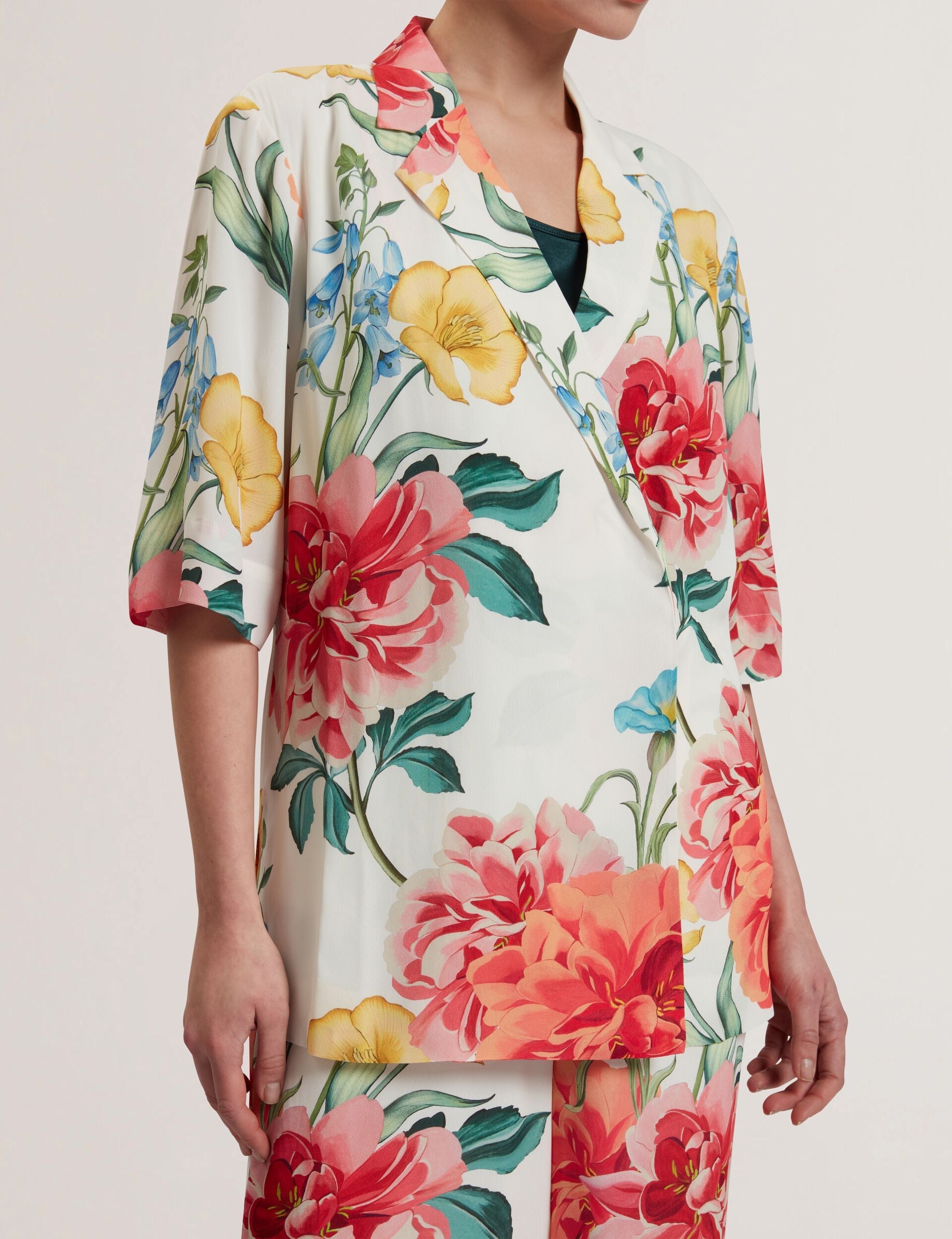 Women NYMPHA - Floral Short Sleeve Oversized Blazer - Ted Baker