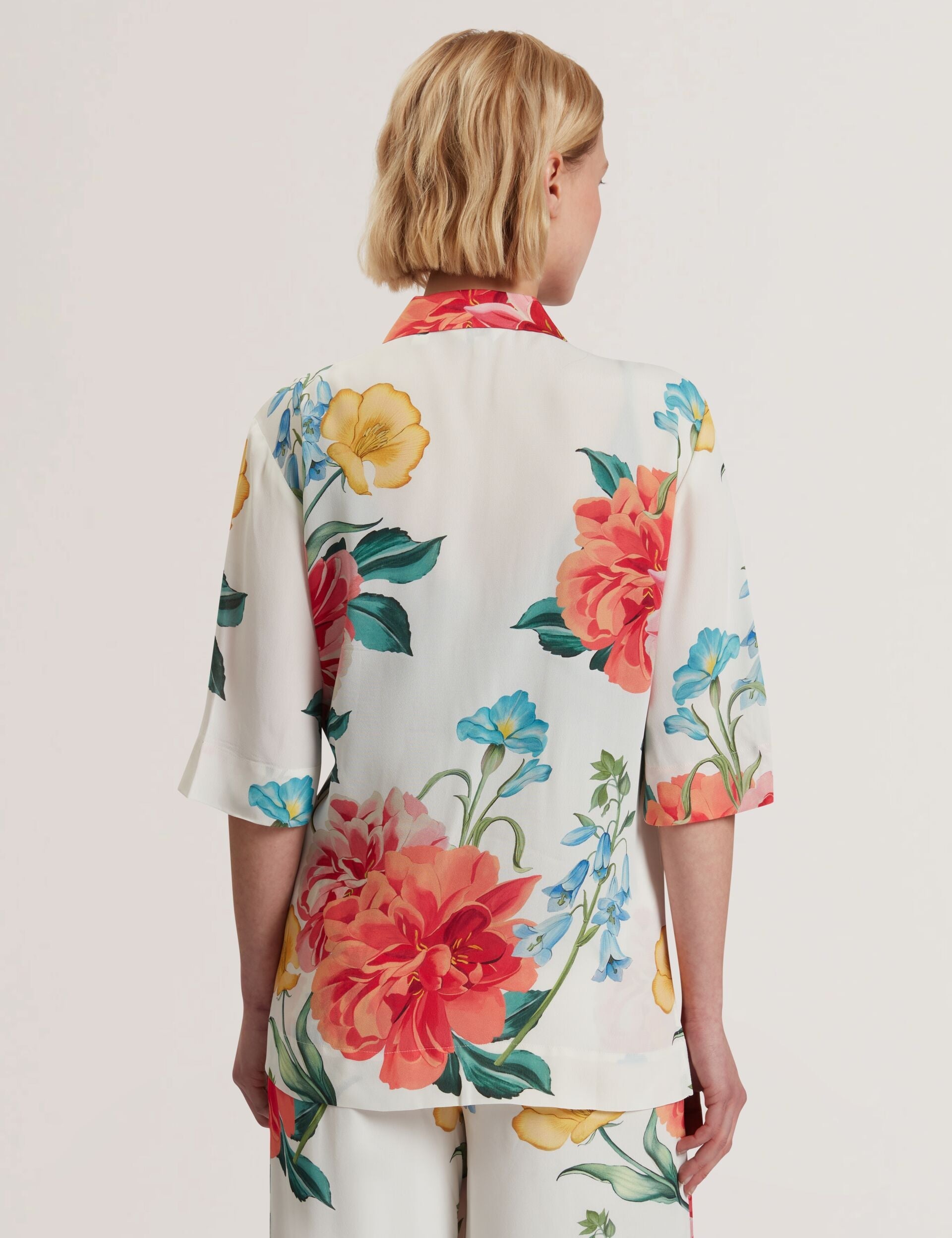 Women NYMPHA - Floral Short Sleeve Oversized Blazer - Ted Baker