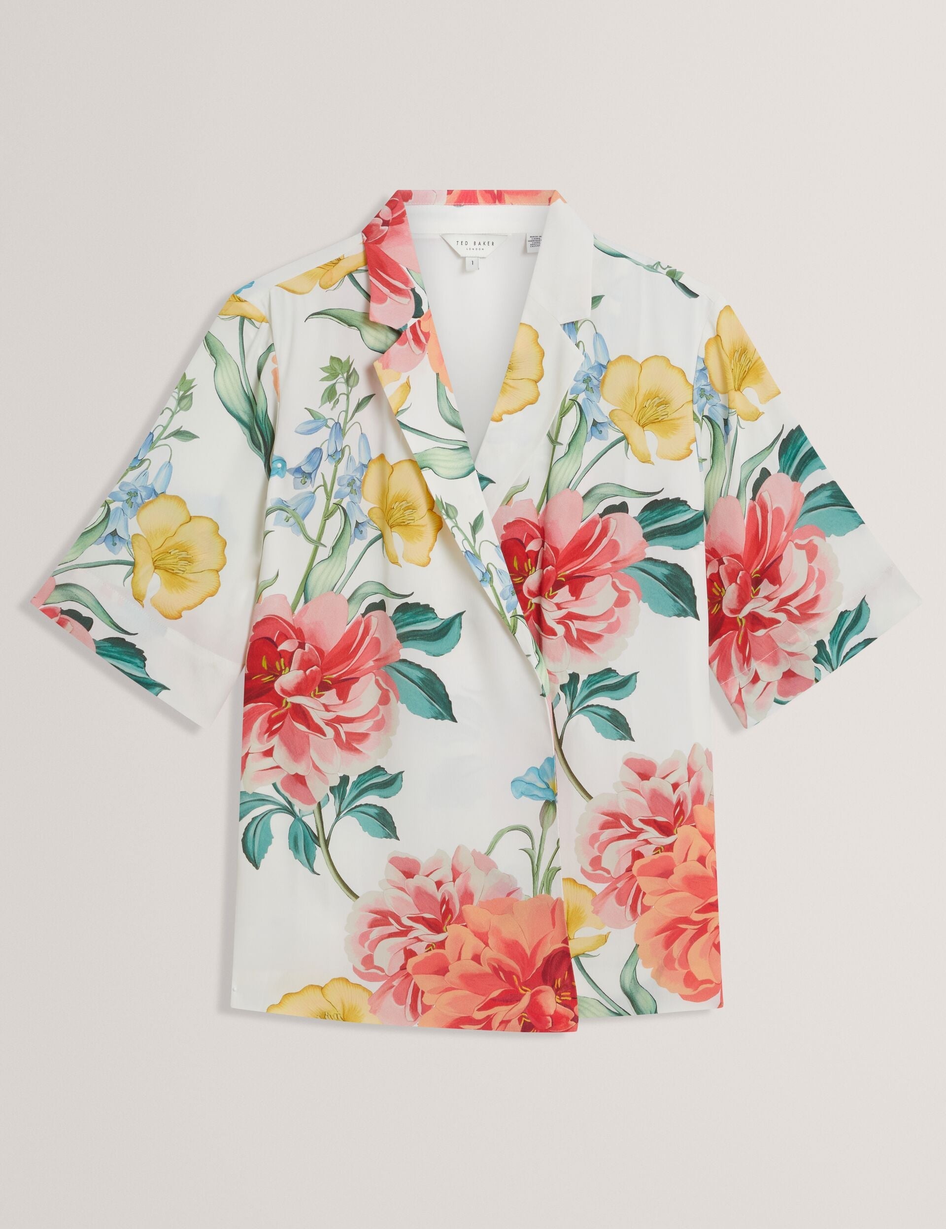 Women NYMPHA - Floral Short Sleeve Oversized Blazer - Ted Baker