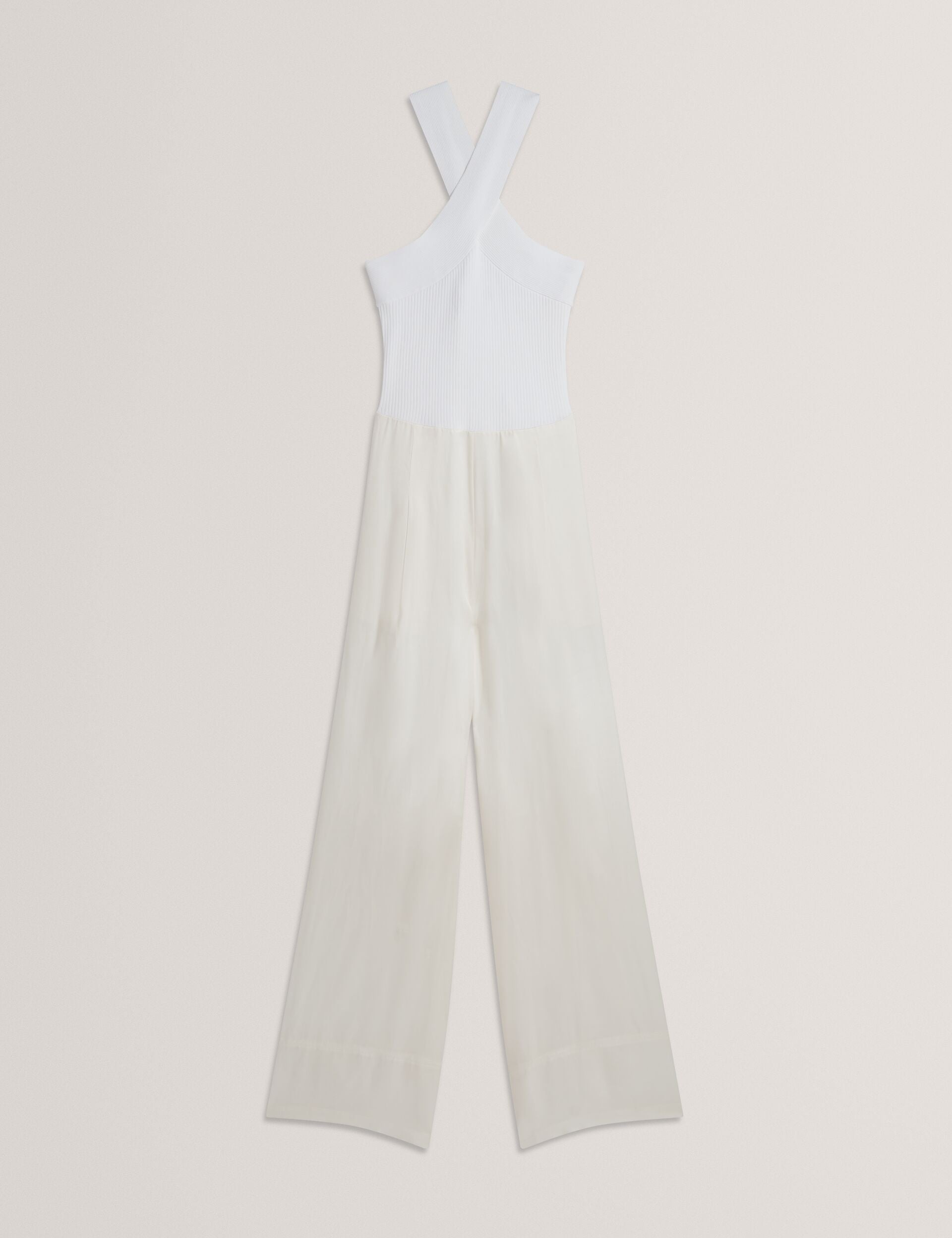 Women BAIBLU - Halter Neck Knit Bodice Jumpsuit - Ted Baker