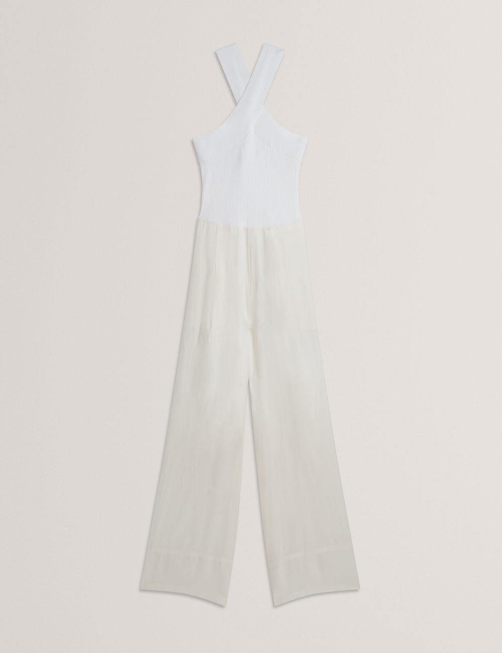 Women BAIBLU - Halter Neck Knit Bodice Jumpsuit - Ted Baker