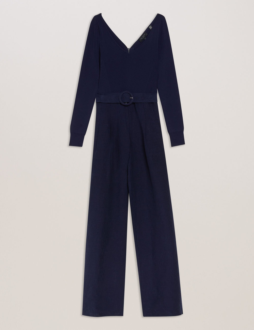 Women AGATEA - Off Shoulder Belted Wide Leg Jumpsuit - Ted Baker