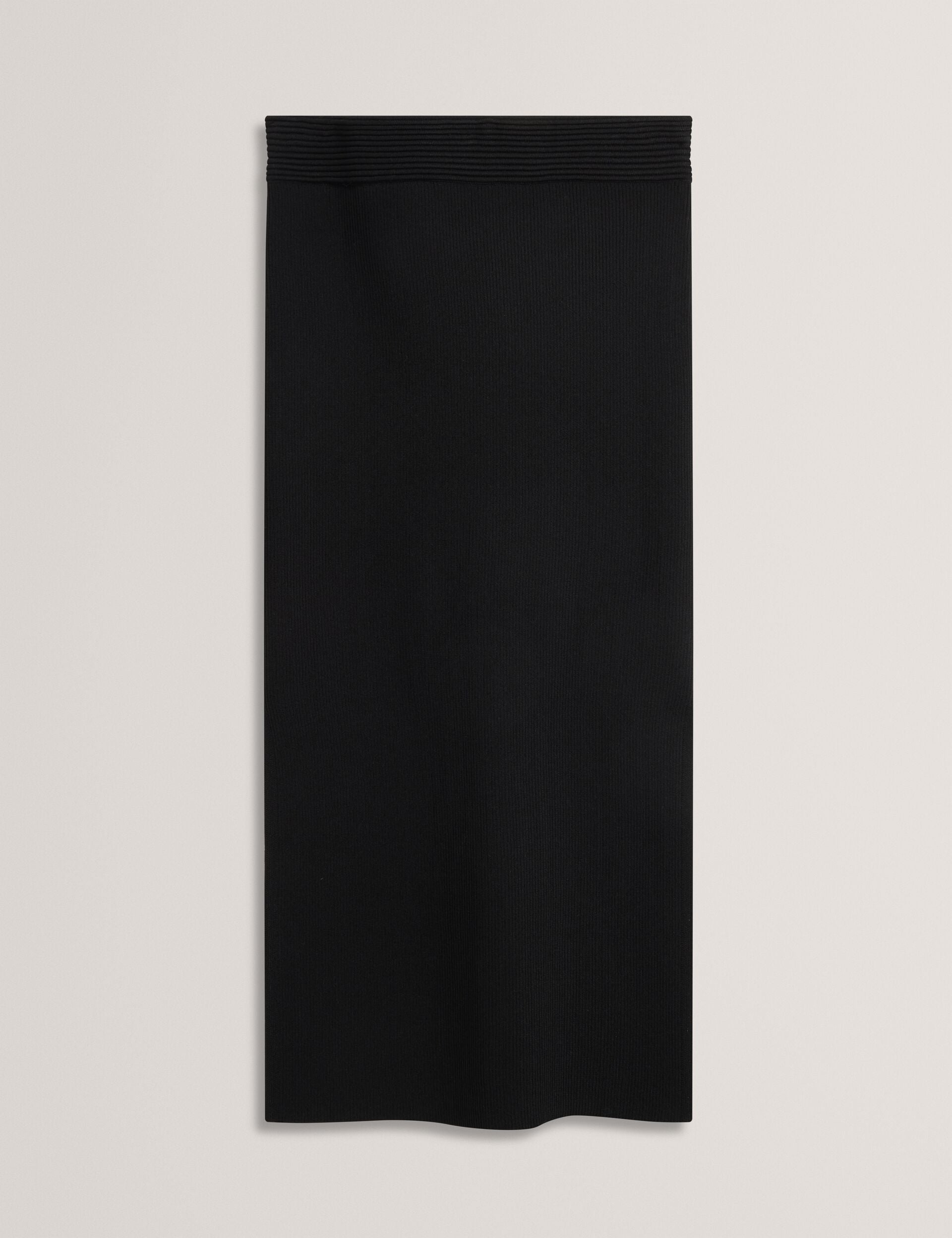 Women MAXI SKIRT WITH RIB - Black - Ted Baker