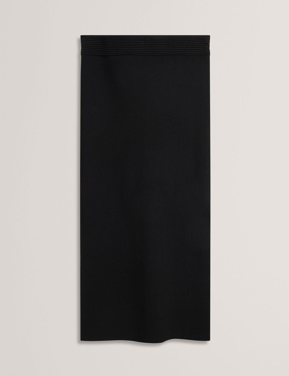 Women MAXI SKIRT WITH RIB - Black - Ted Baker