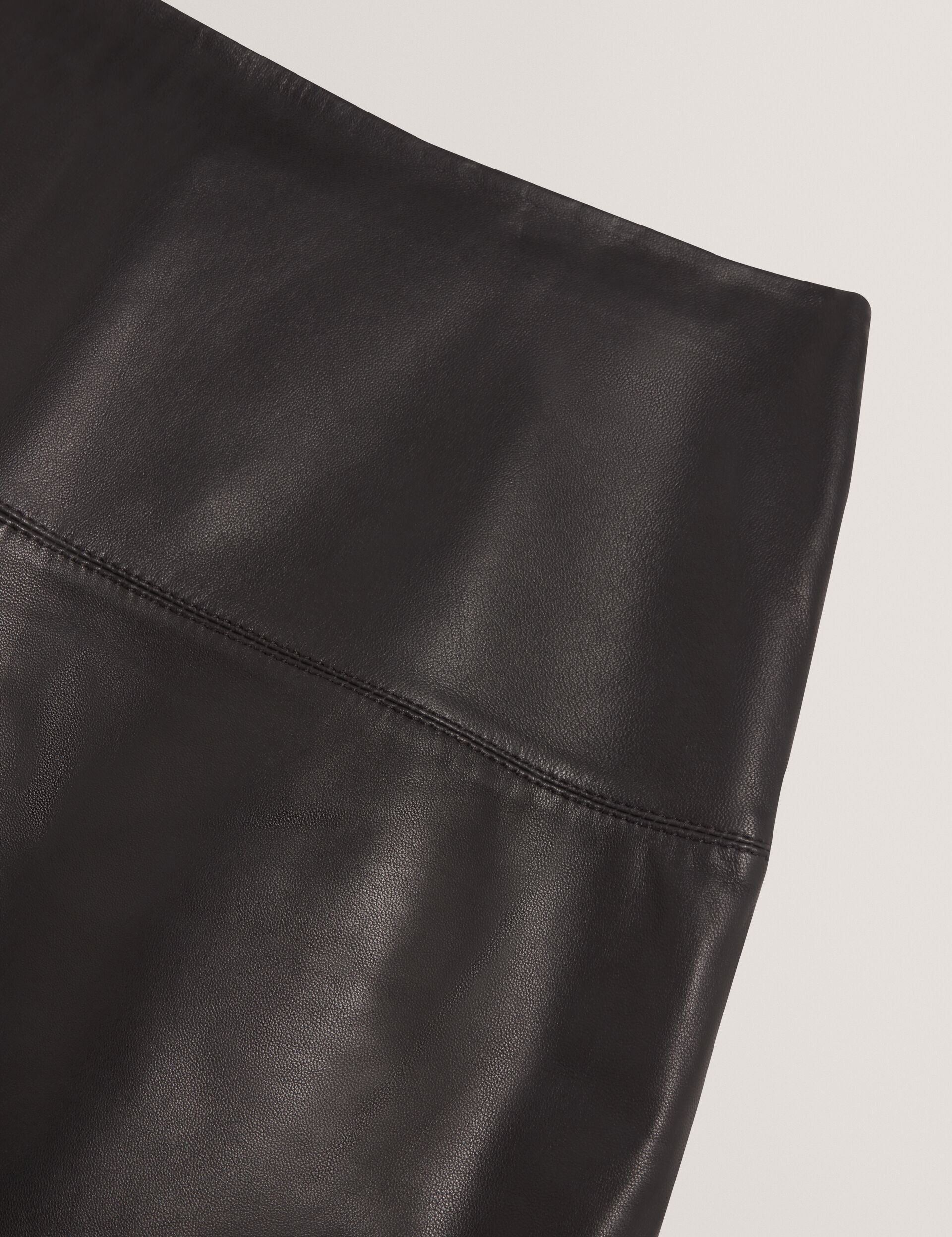 Women VALIAT - A-Line Leather Mini Skirt - Ted Baker
