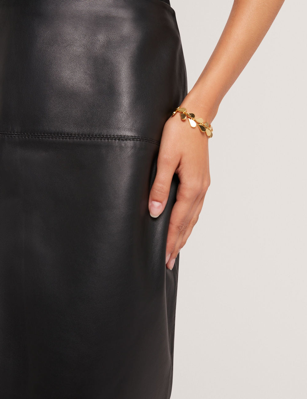 Women VALIAT - A-Line Leather Mini Skirt - Ted Baker