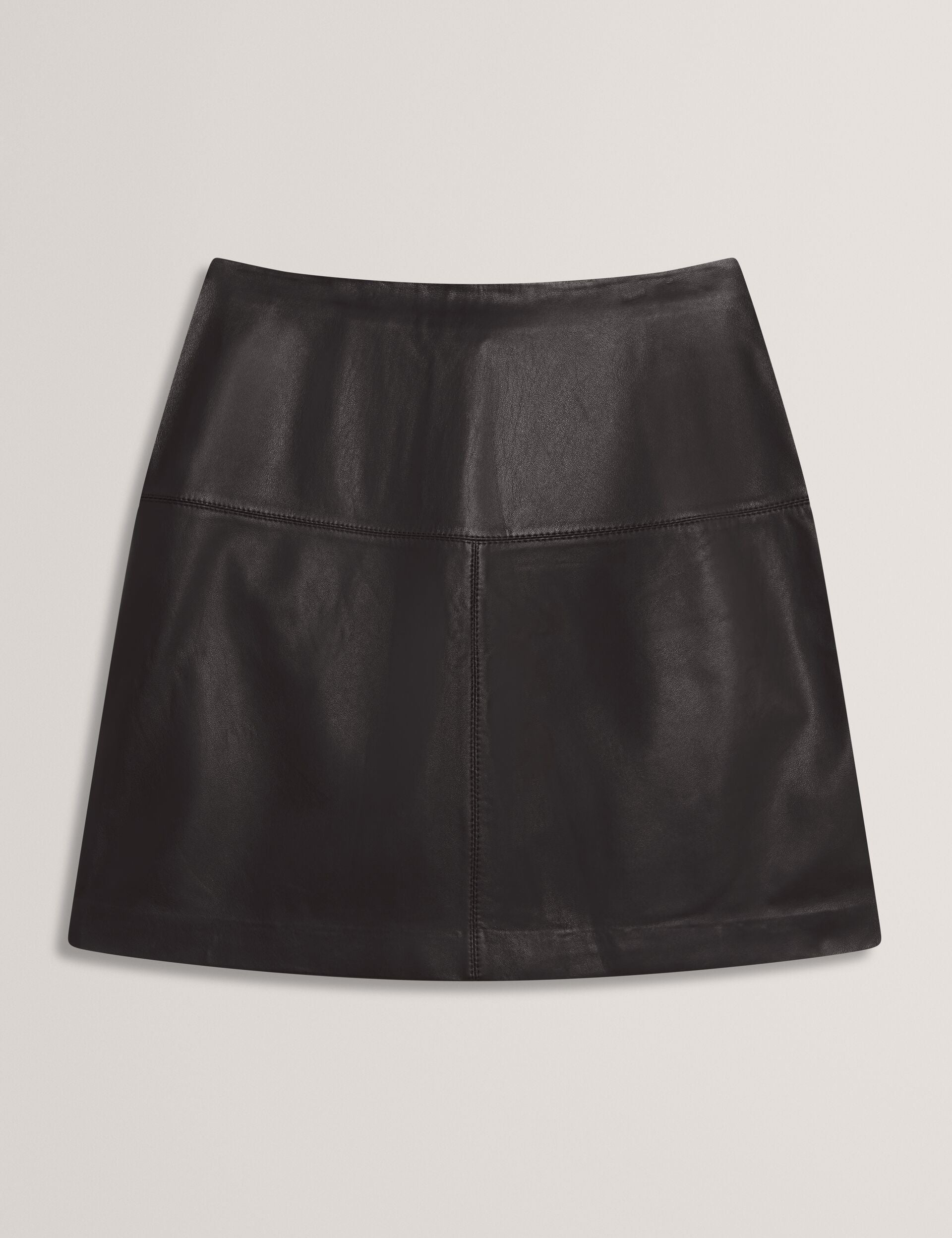 Women VALIAT - A-Line Leather Mini Skirt - Ted Baker
