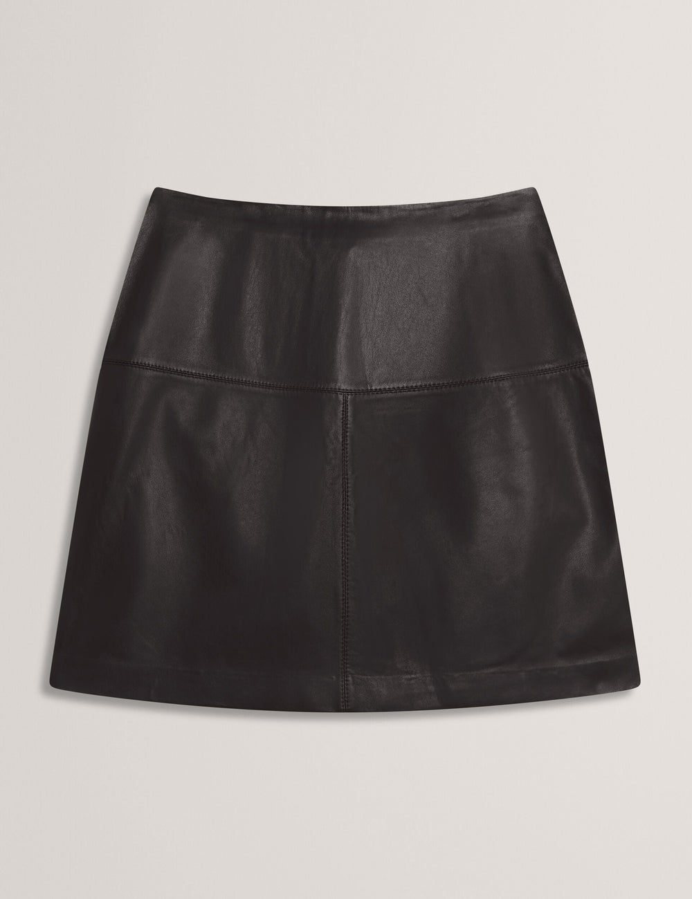 Women VALIAT - A-Line Leather Mini Skirt - Ted Baker