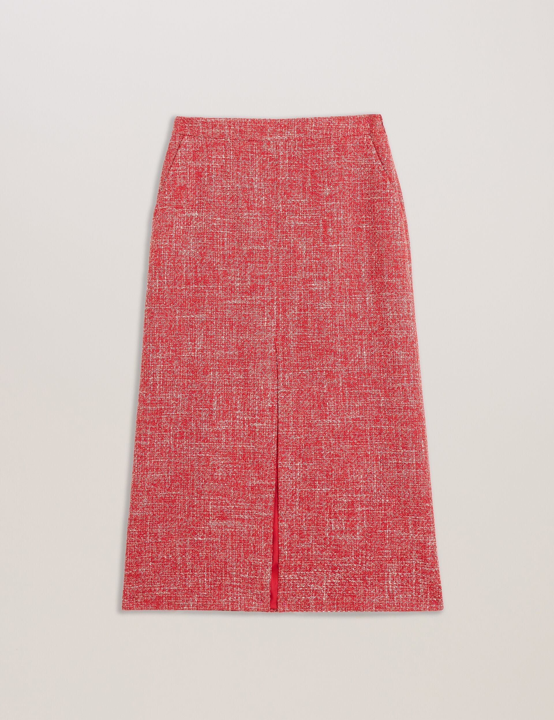 Women SUMIS - Tailored Boucle Midi Skirt With Front Slit - Ted Baker