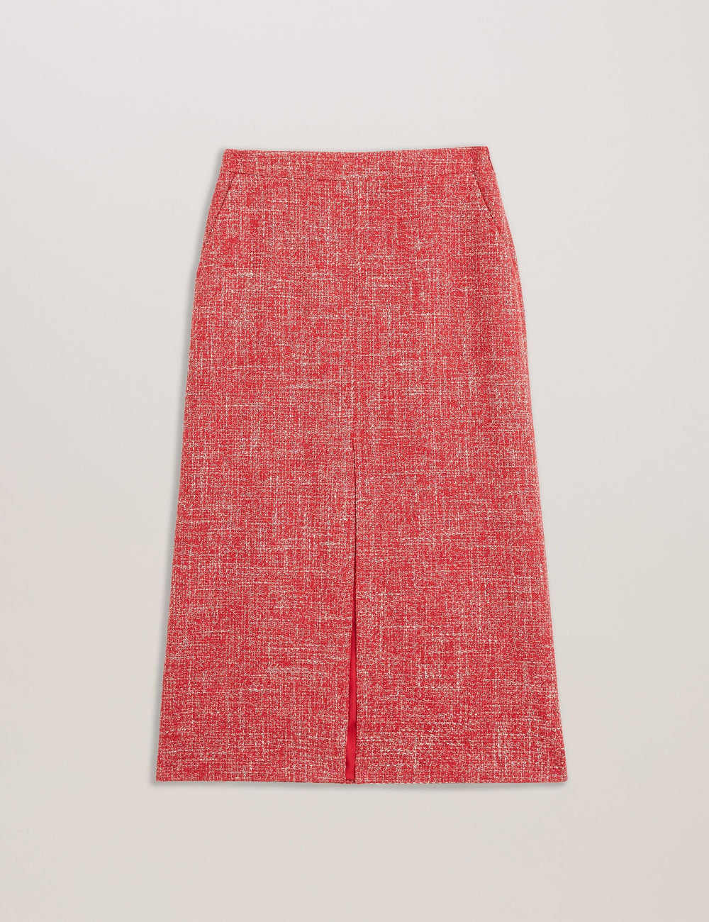 Women SUMIS - Tailored Boucle Midi Skirt With Front Slit - Ted Baker