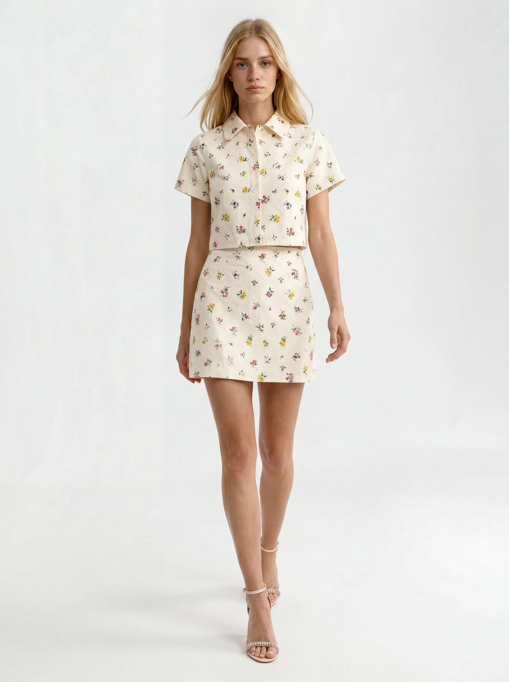 Women MARGARET Wildflower Embroidered Mini Skirt - Ted Baker