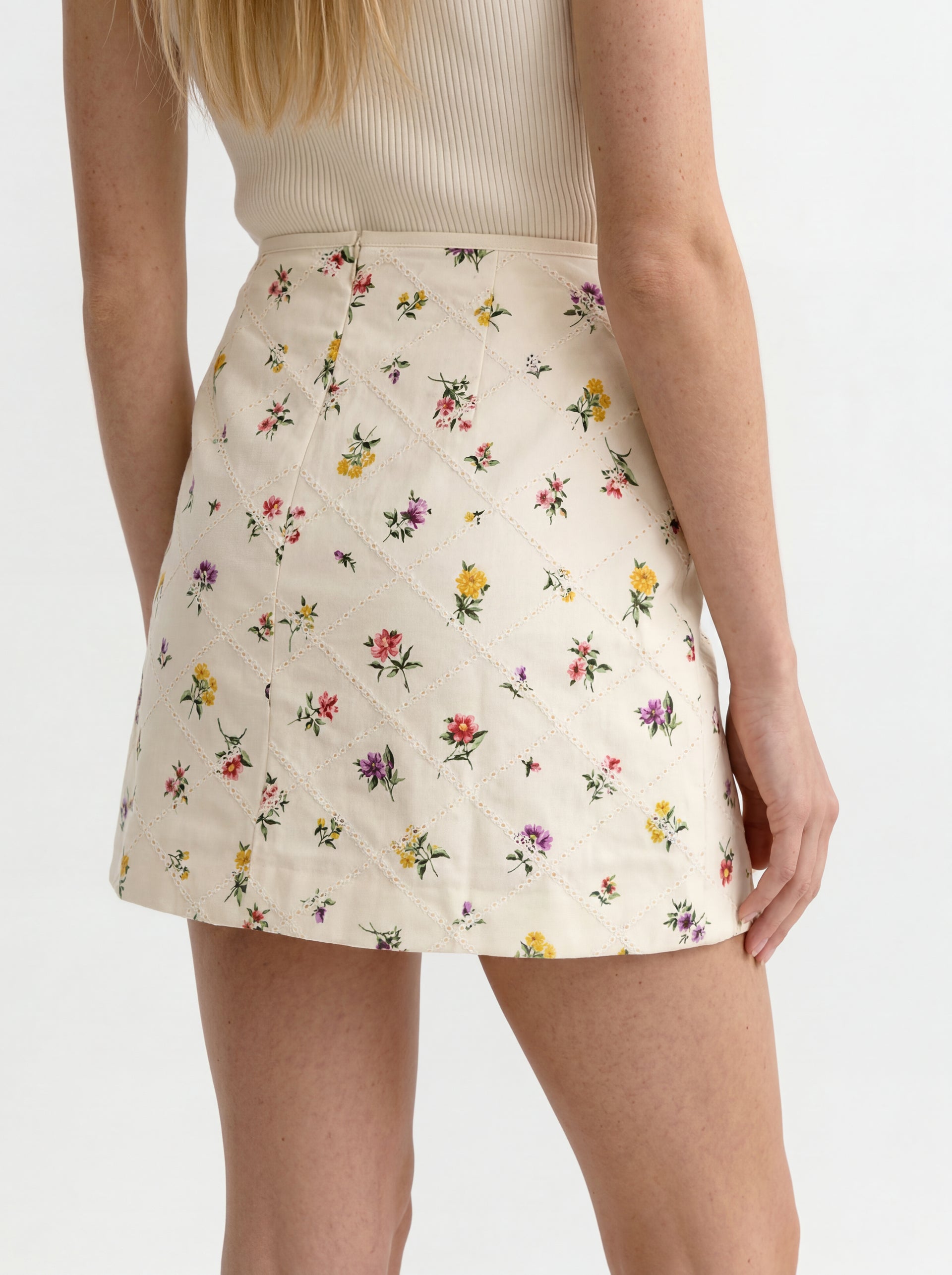 Women MARGARET Wildflower Embroidered Mini Skirt - Ted Baker