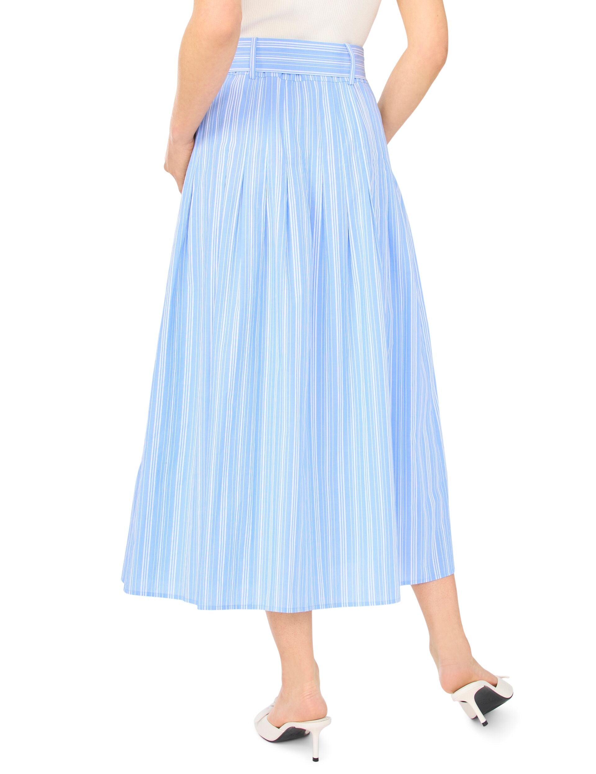 Women CARRIE Striped Cotton Belted Midi Skirt - Ted Baker