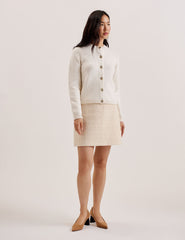 Women JAYCEY - Rose Button Knitted Crew Neck Cardigan - Ted Baker