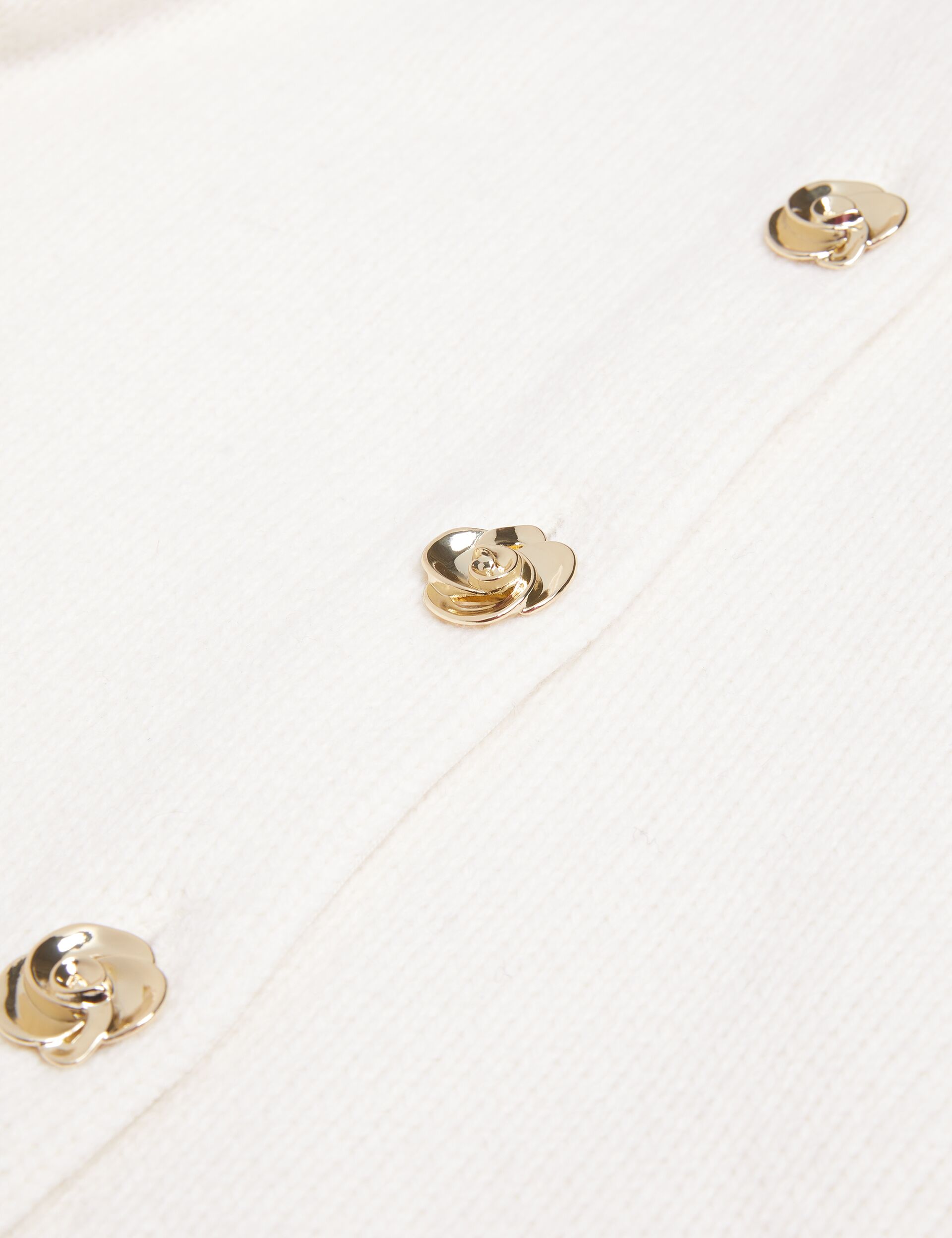 Women JAYCEY - Rose Button Knitted Crew Neck Cardigan - Ted Baker