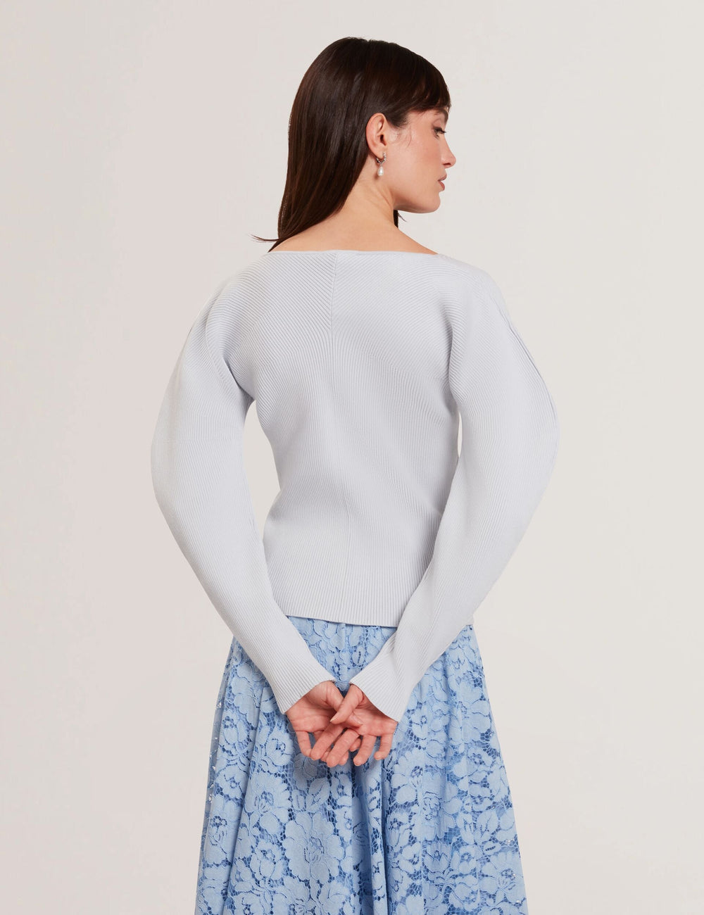Women AMELYAA - Rib Sculpt Sleeve Sweater - Ted Baker