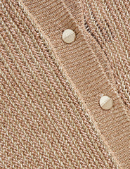 Women MANYA - Metallic Knit Cropped Cardigan - Ted Baker