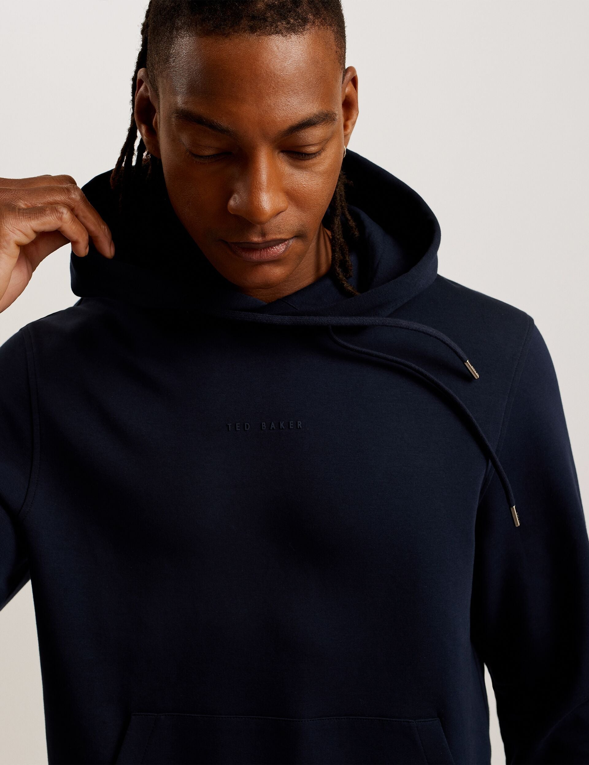 Women|Men DROTOW - Logo Detail Cotton Blend Hoodie - Ted Baker