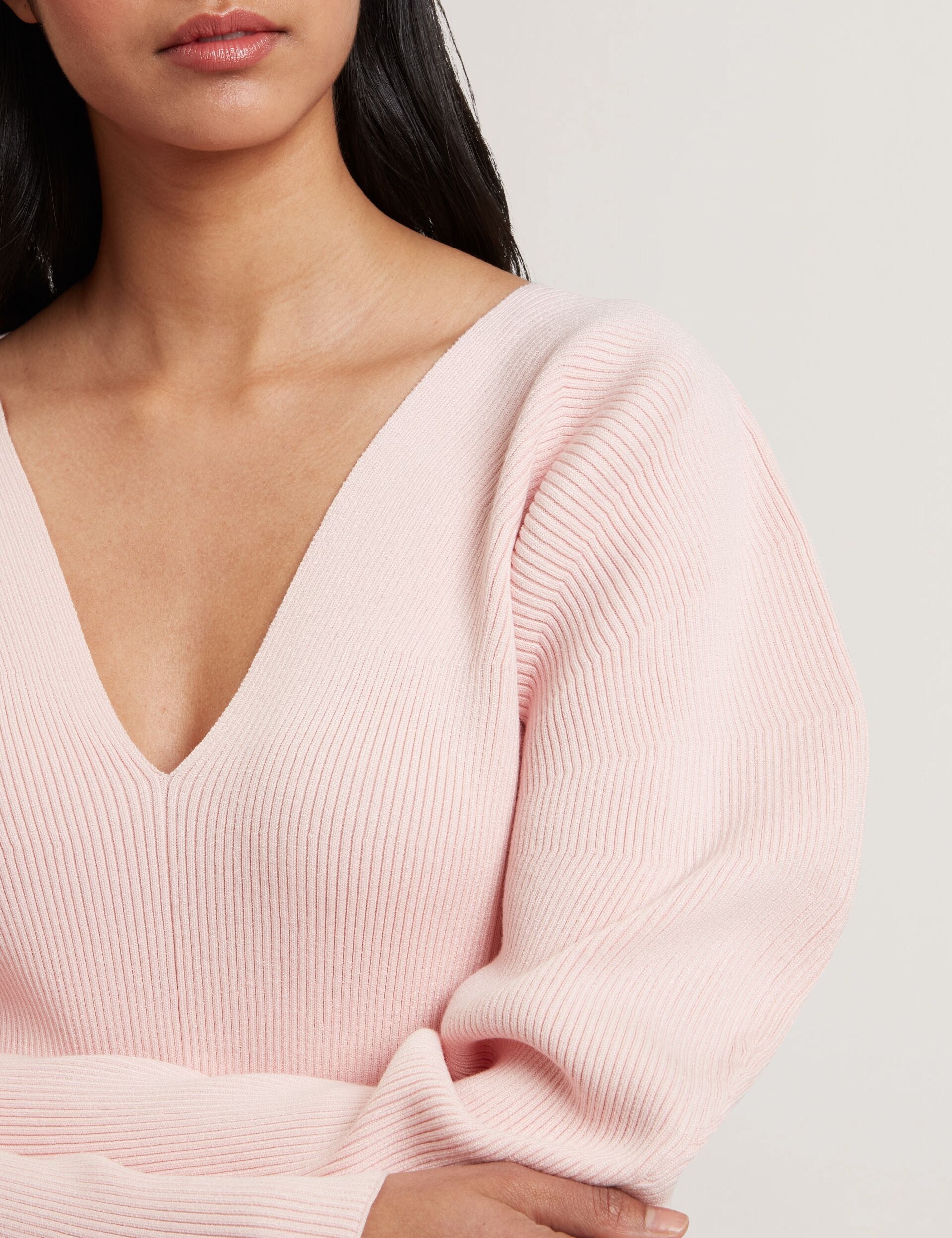 Women AMELYAA - Rib Sculpt Sleeve Sweater - Ted Baker
