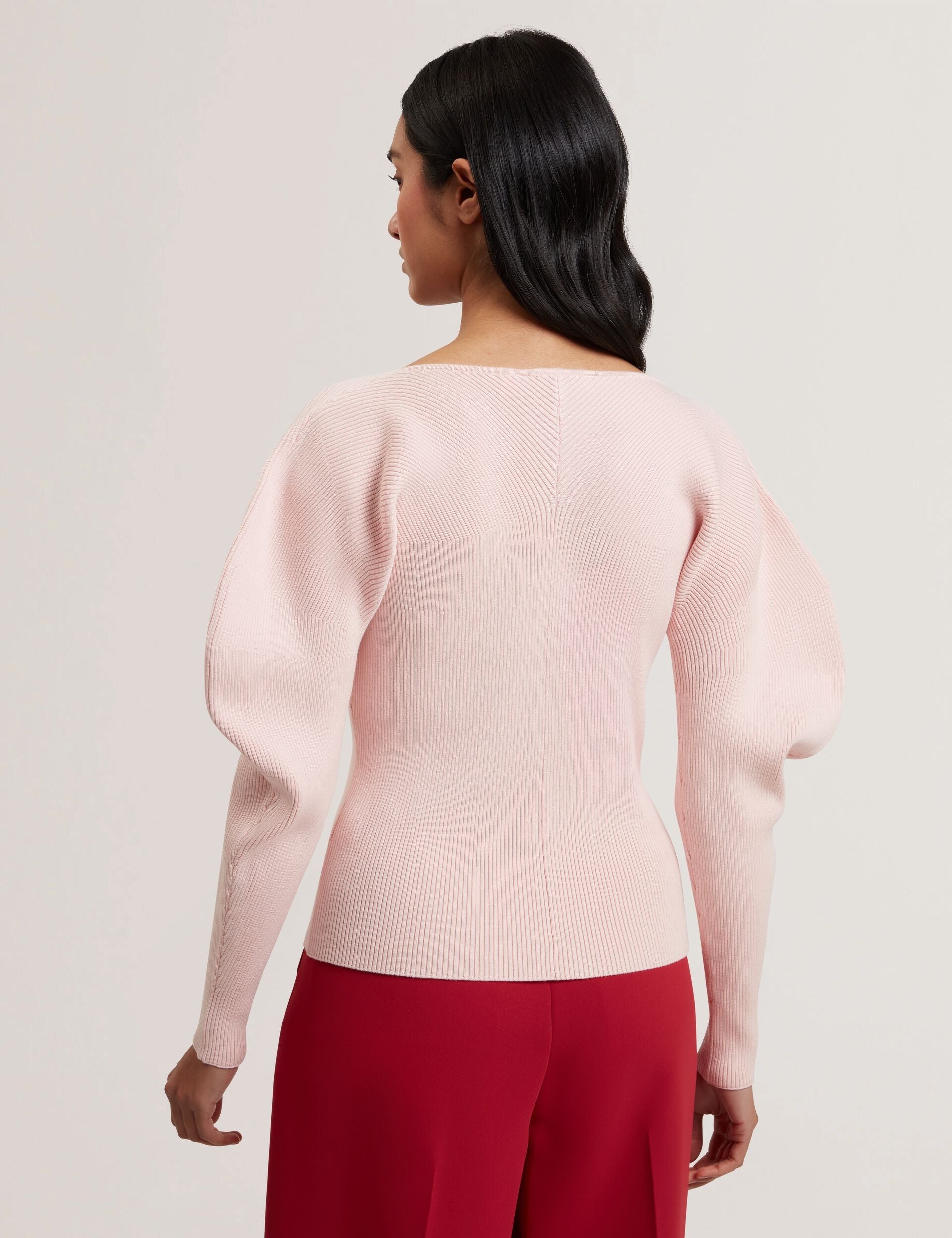 Women AMELYAA - Rib Sculpt Sleeve Sweater - Ted Baker