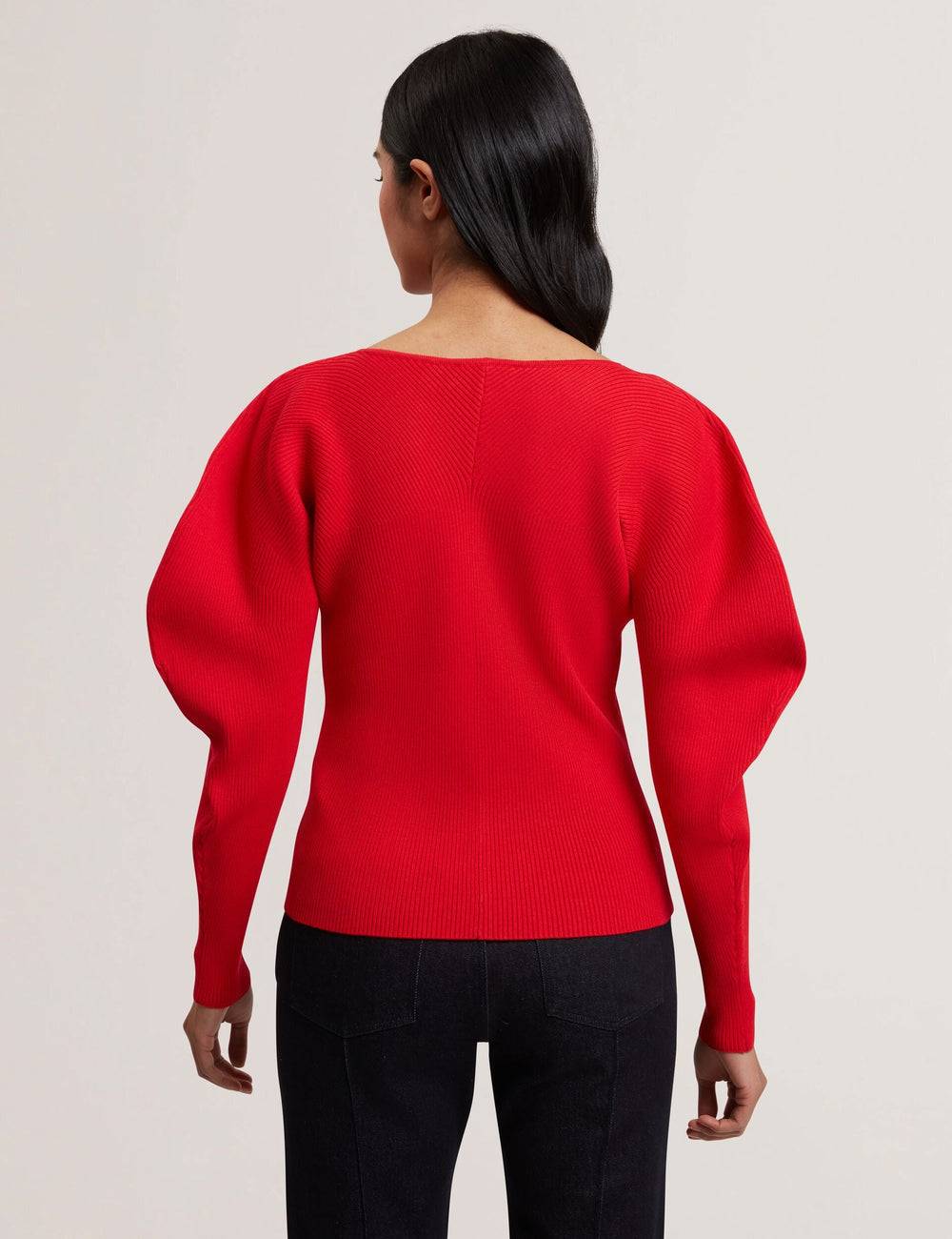 Women AMELYAA - Rib Sculpt Sleeve Sweater - Ted Baker