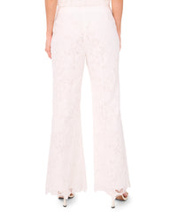 Women LACE FRONT PLEAT SUITING PANT - White - Ted Baker