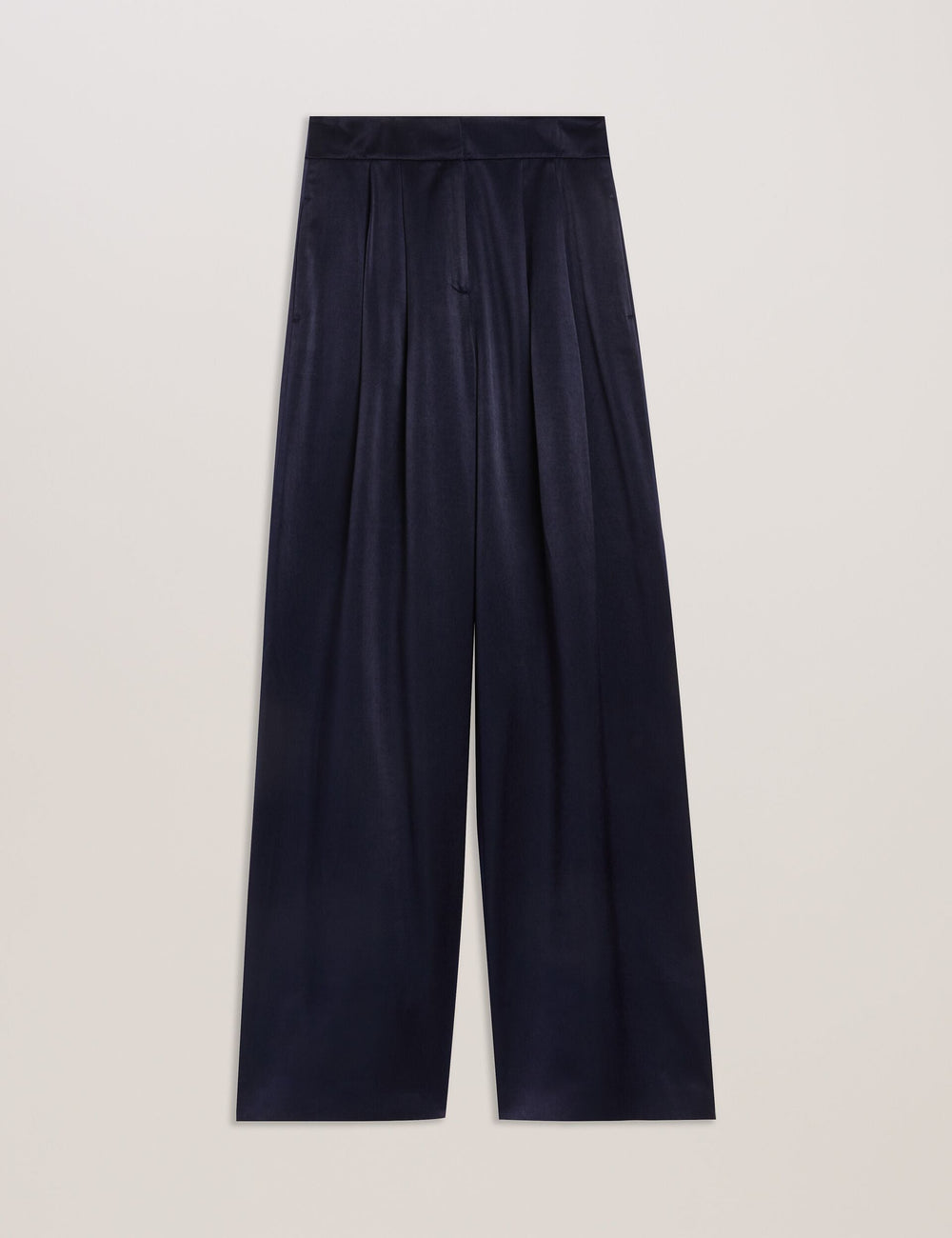Women TEERUT - Satin Tailored Wide Flood Length Trousers - Ted Baker