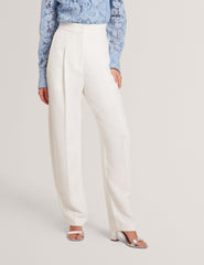 Women MORRIAT - Barrel Leg Woven Tailored Trousers - Ted Baker