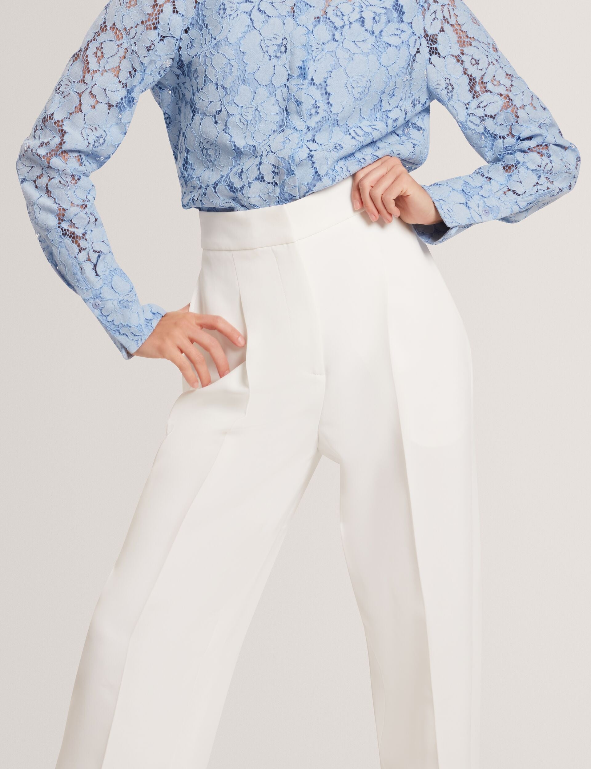 Women MORRIAT - Barrel Leg Woven Tailored Trousers - Ted Baker