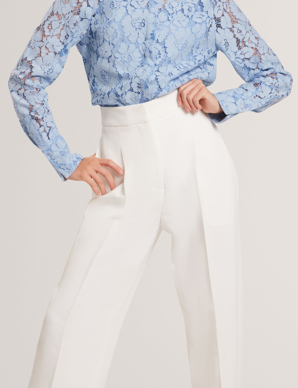 Women MORRIAT - Barrel Leg Woven Tailored Trousers - Ted Baker
