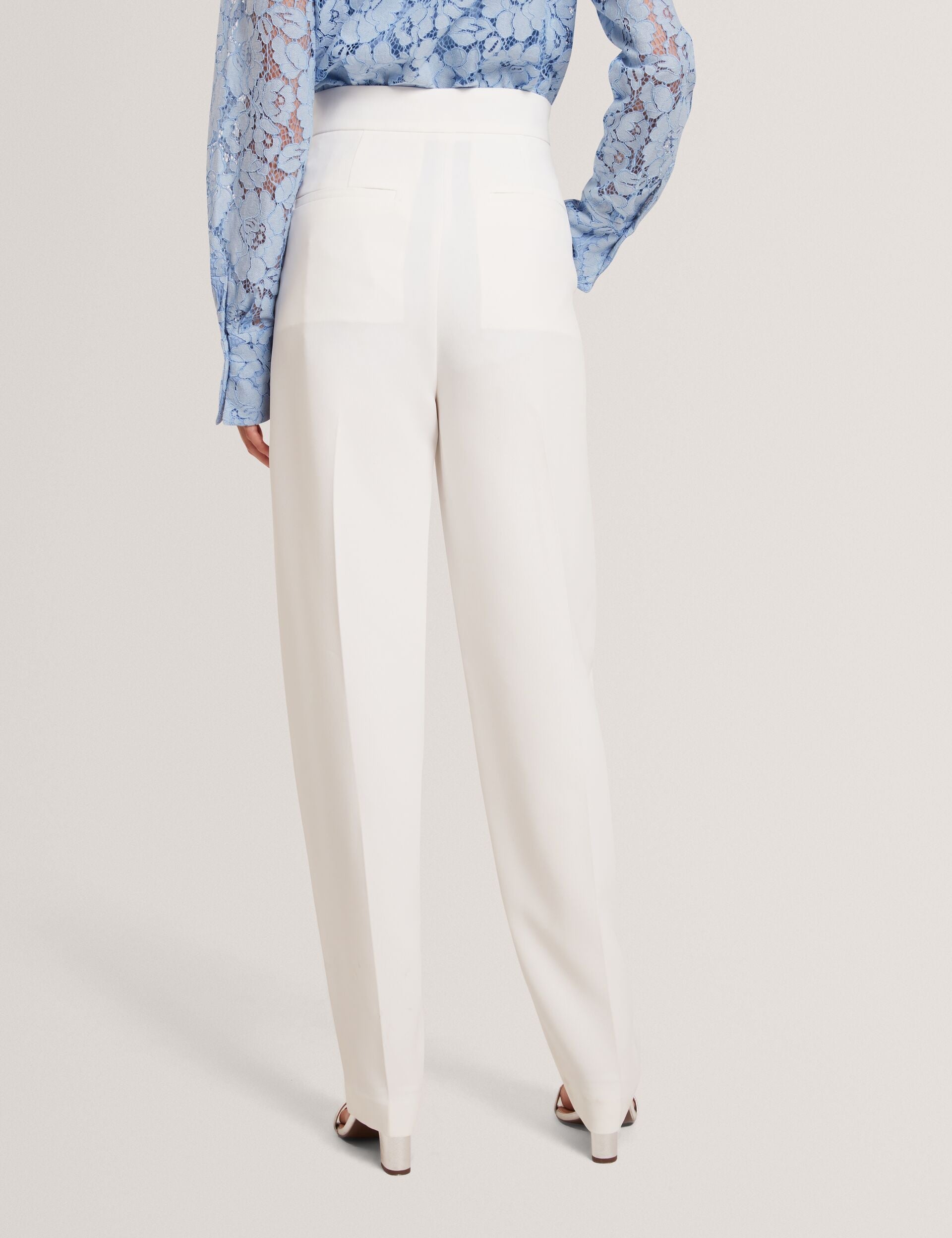 Women MORRIAT - Barrel Leg Woven Tailored Trousers - Ted Baker