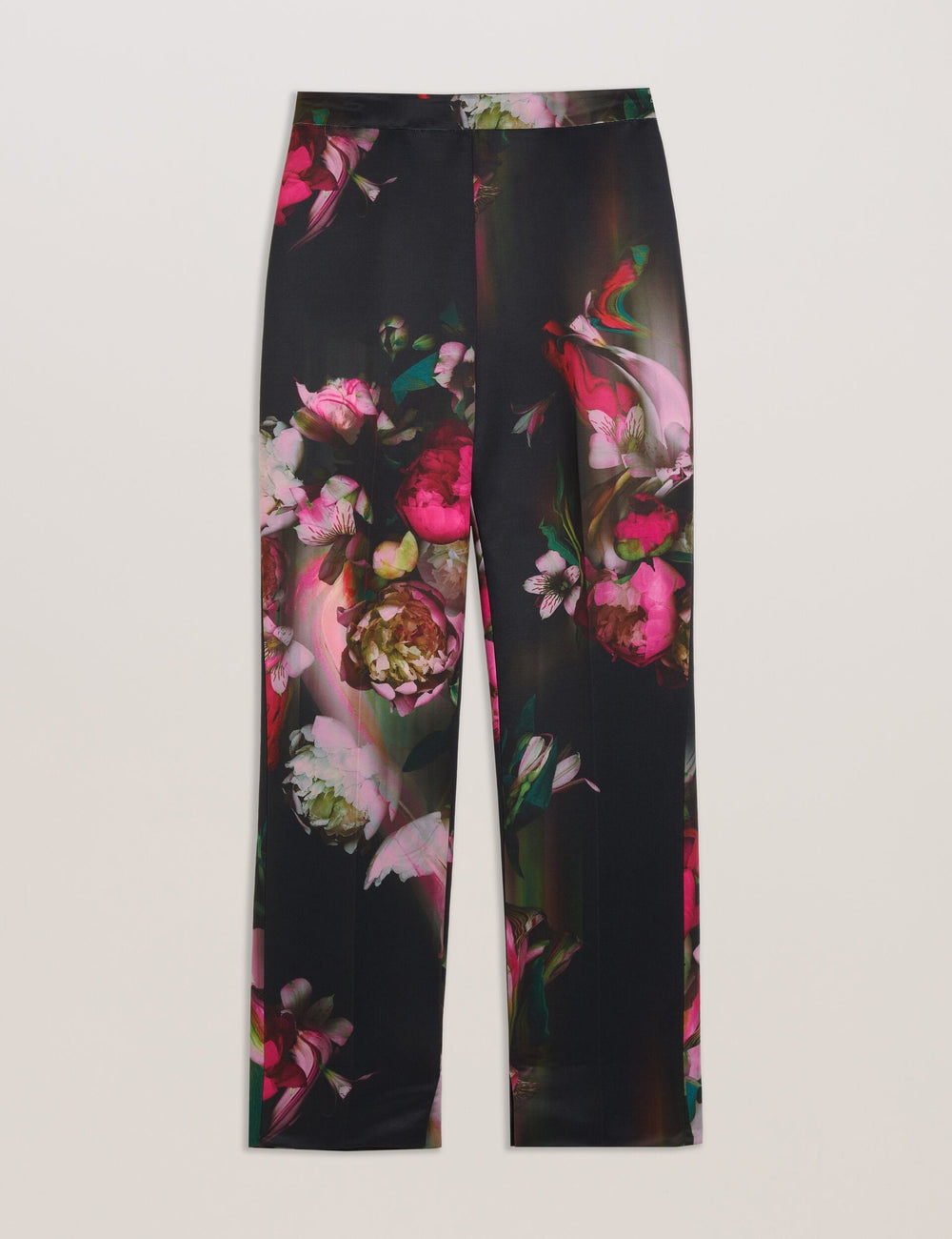 Women OKUNIT - Tapered Leg Floral Print Tailored Trousers - Ted Baker