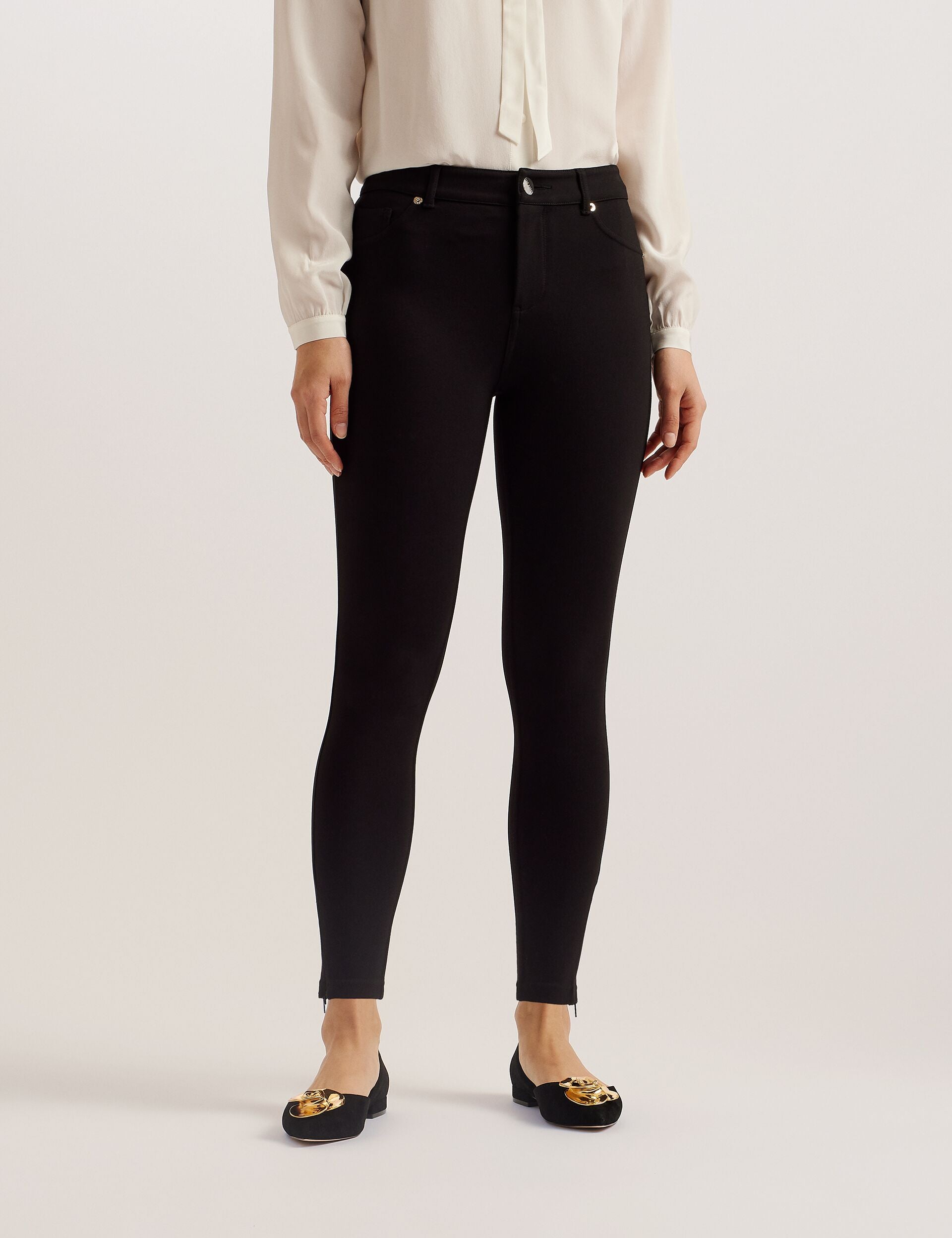 Women STRENTI - Skinny Fit Zip Cuff Jeggings - Ted Baker