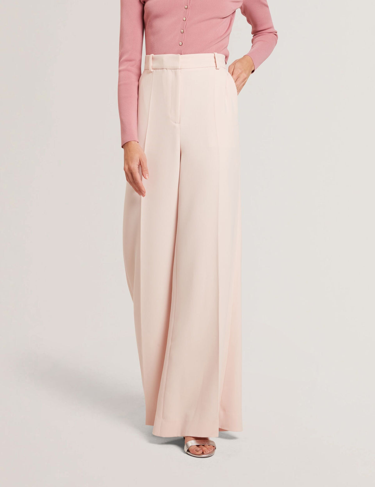 Women TRAGAT - Ultra Wide Leg Woven Tailored Trousers - Ted Baker