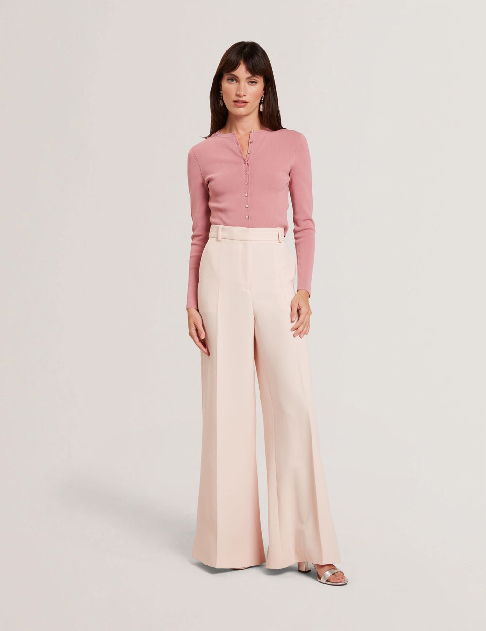 Women TRAGAT - Ultra Wide Leg Woven Tailored Trousers - Ted Baker