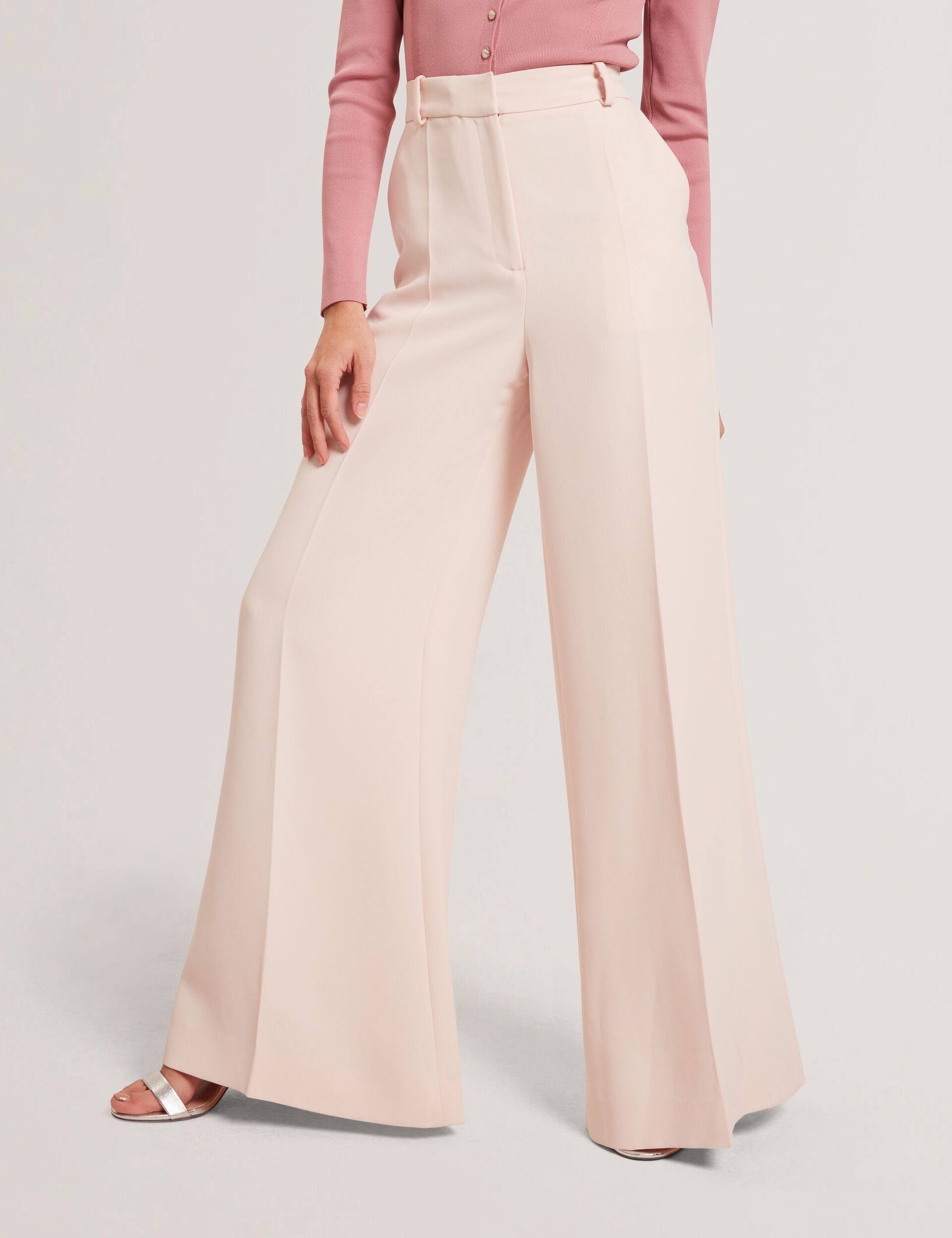 Women TRAGAT - Ultra Wide Leg Woven Tailored Trousers - Ted Baker