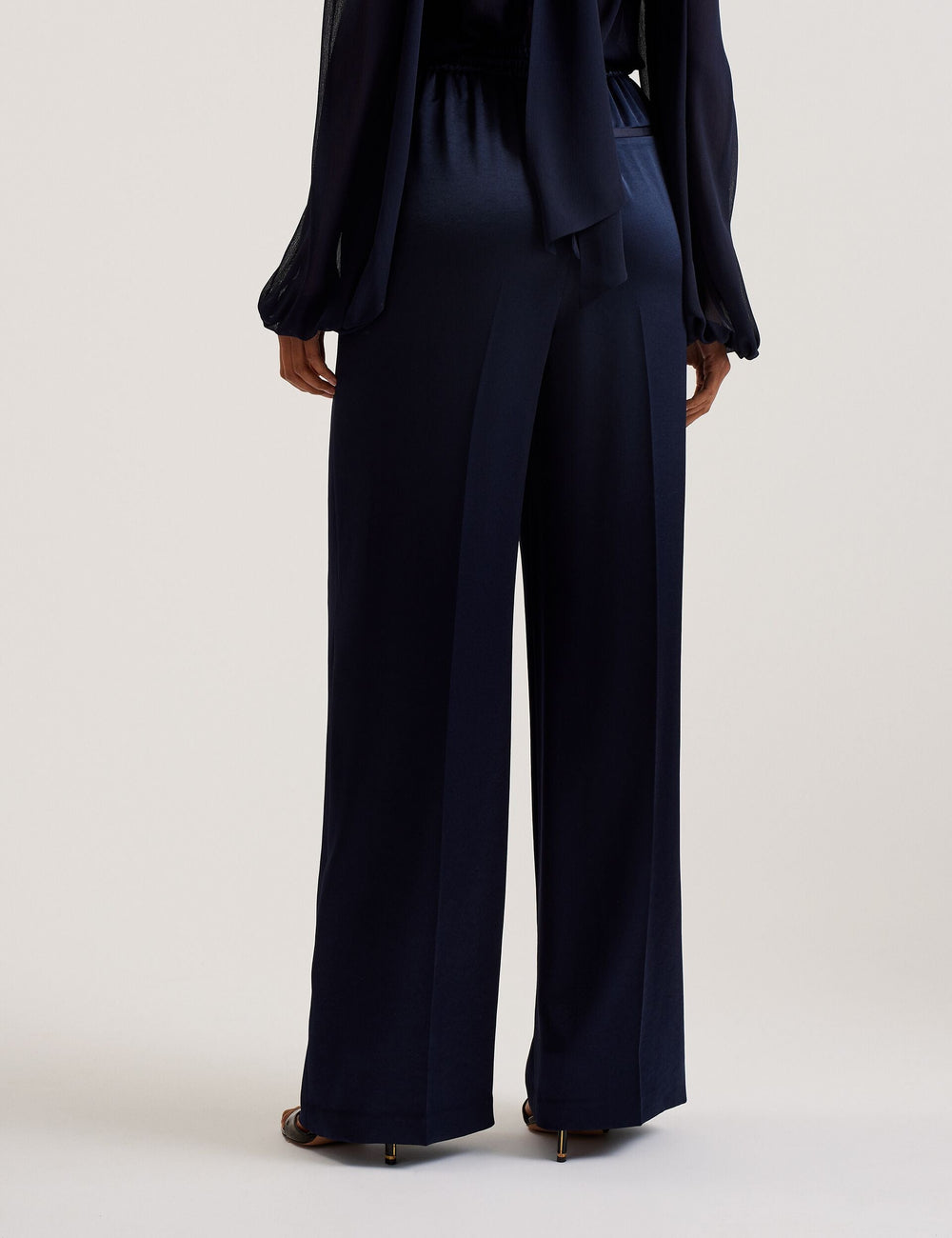 Women UMAIBO - Satin Wide Leg Drawstring Joggers - Ted Baker