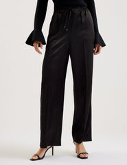 Women UMAIBO - Satin Wide Leg Drawstring Joggers - Ted Baker