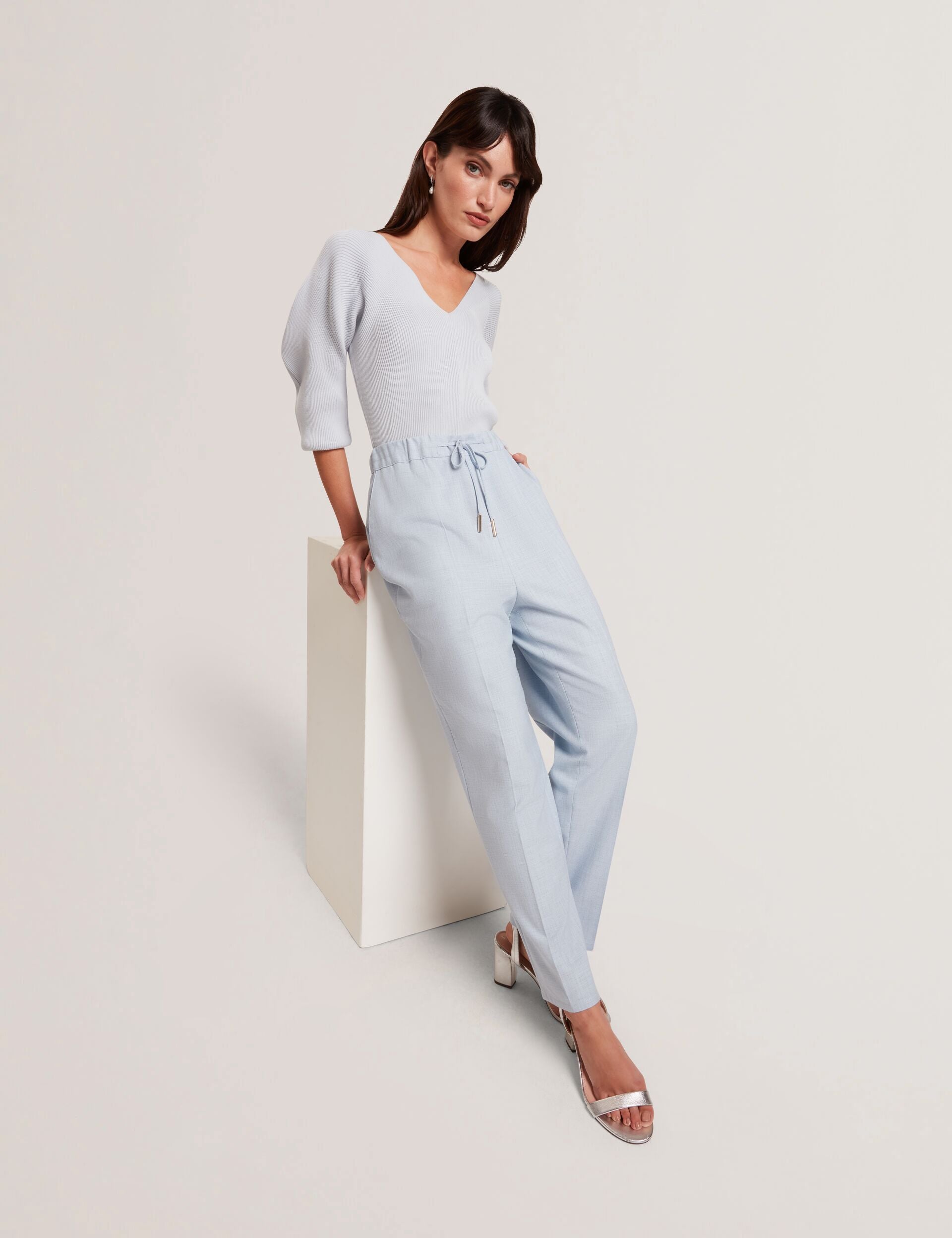 Women BALLIA - Elasticated Waist Tailored Tapered Trouser - Ted Baker